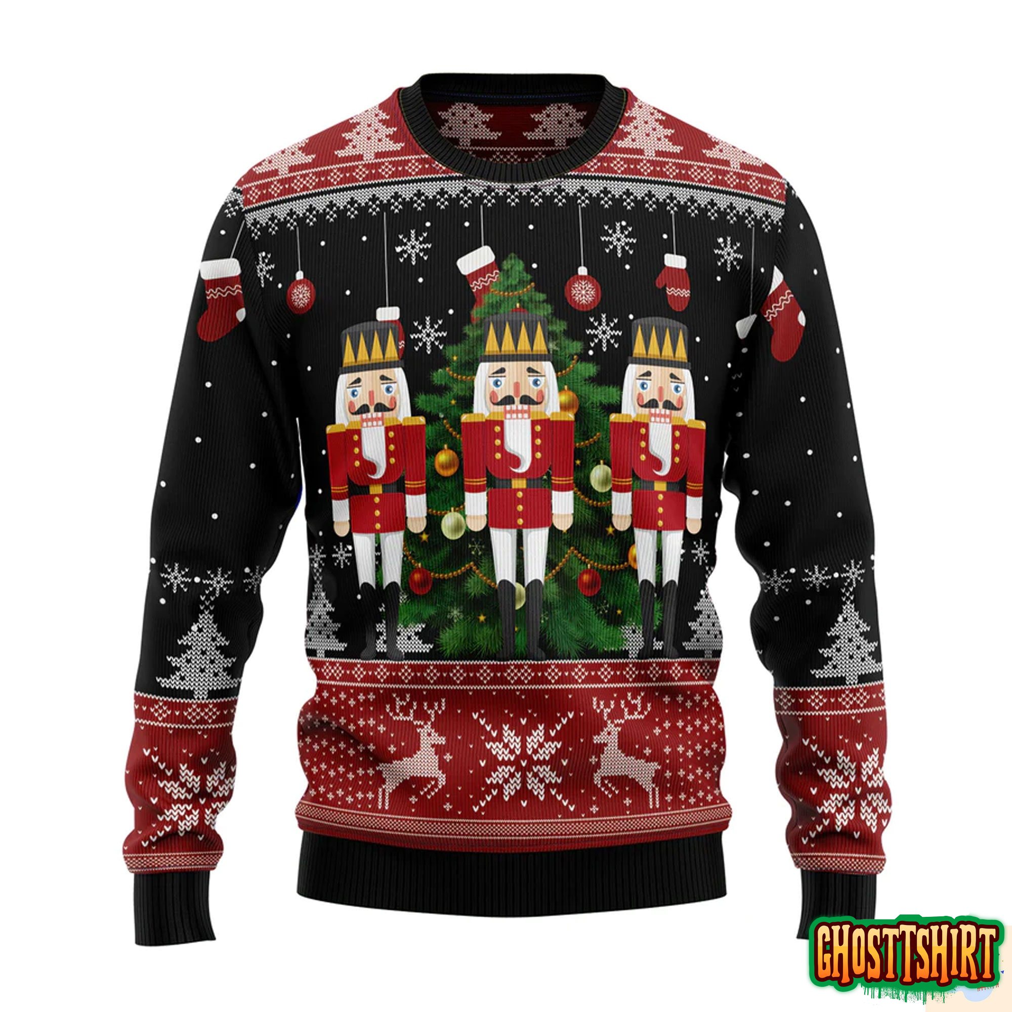 Nutcracker Christmas Tree Ugly Christmas Sweater