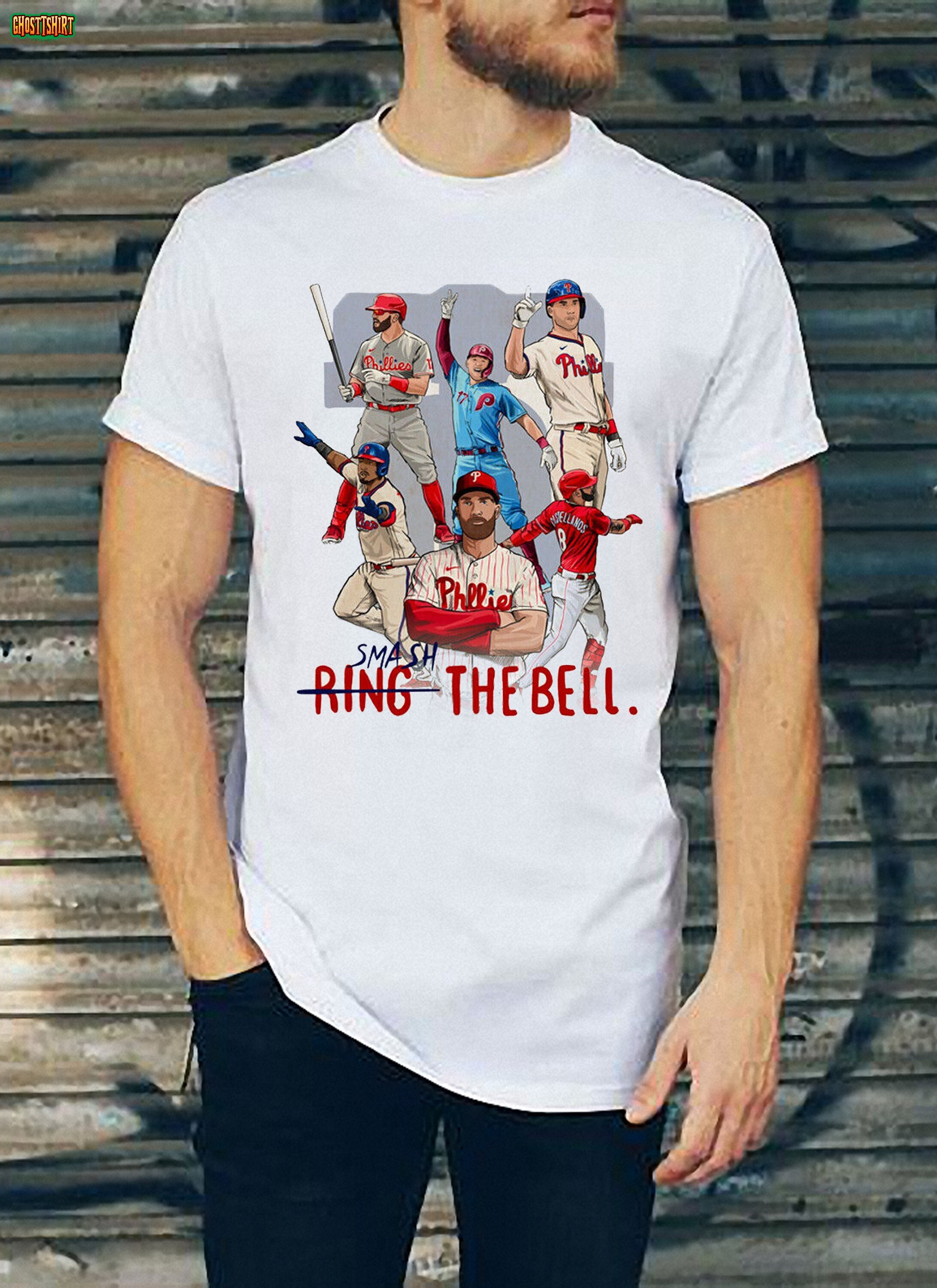 Philadelphia Phillies Baseball Team Smash Ring The Bell Unisex T-Shirt