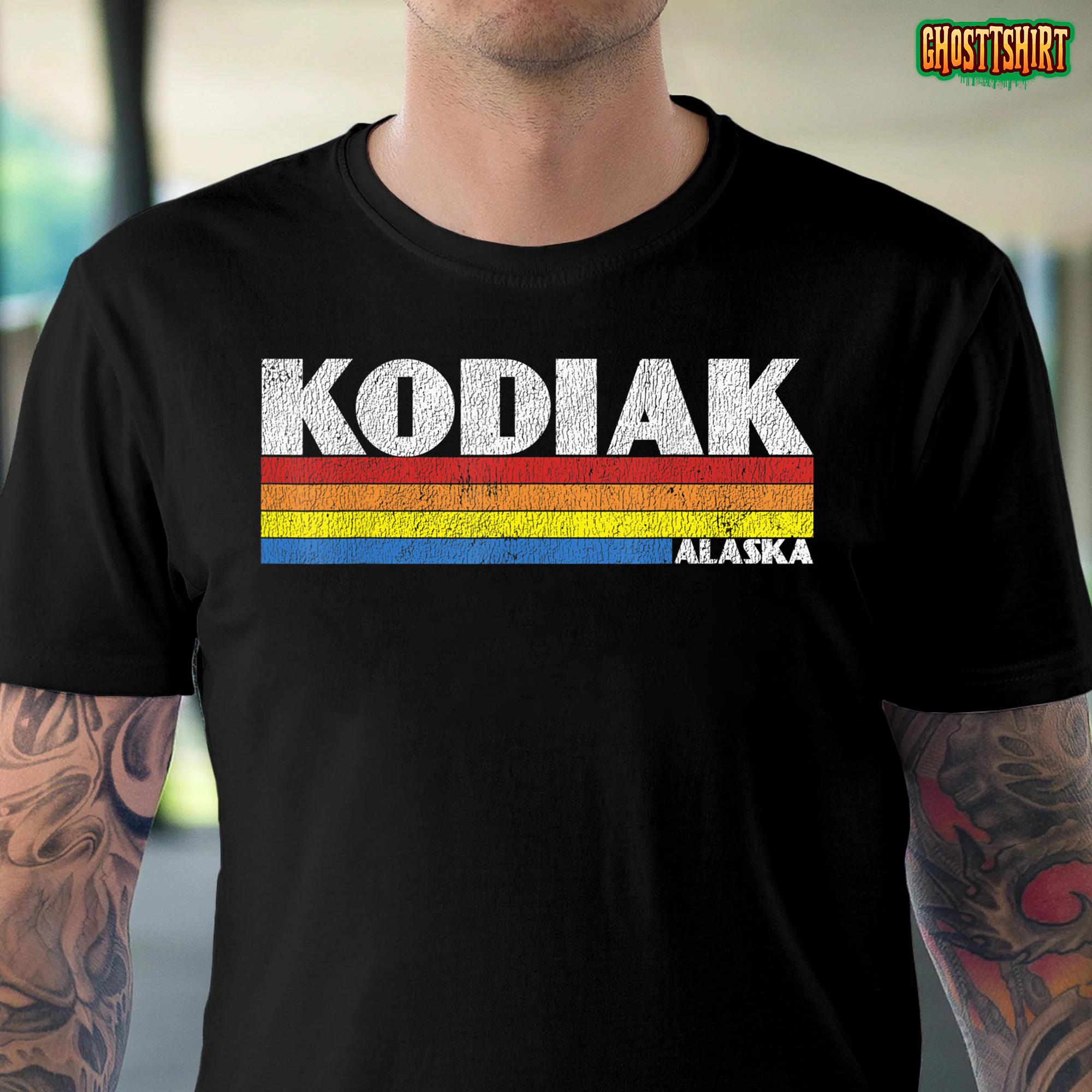 Retro 80s Alaska AK Souvenir Kodiak T-Shirt