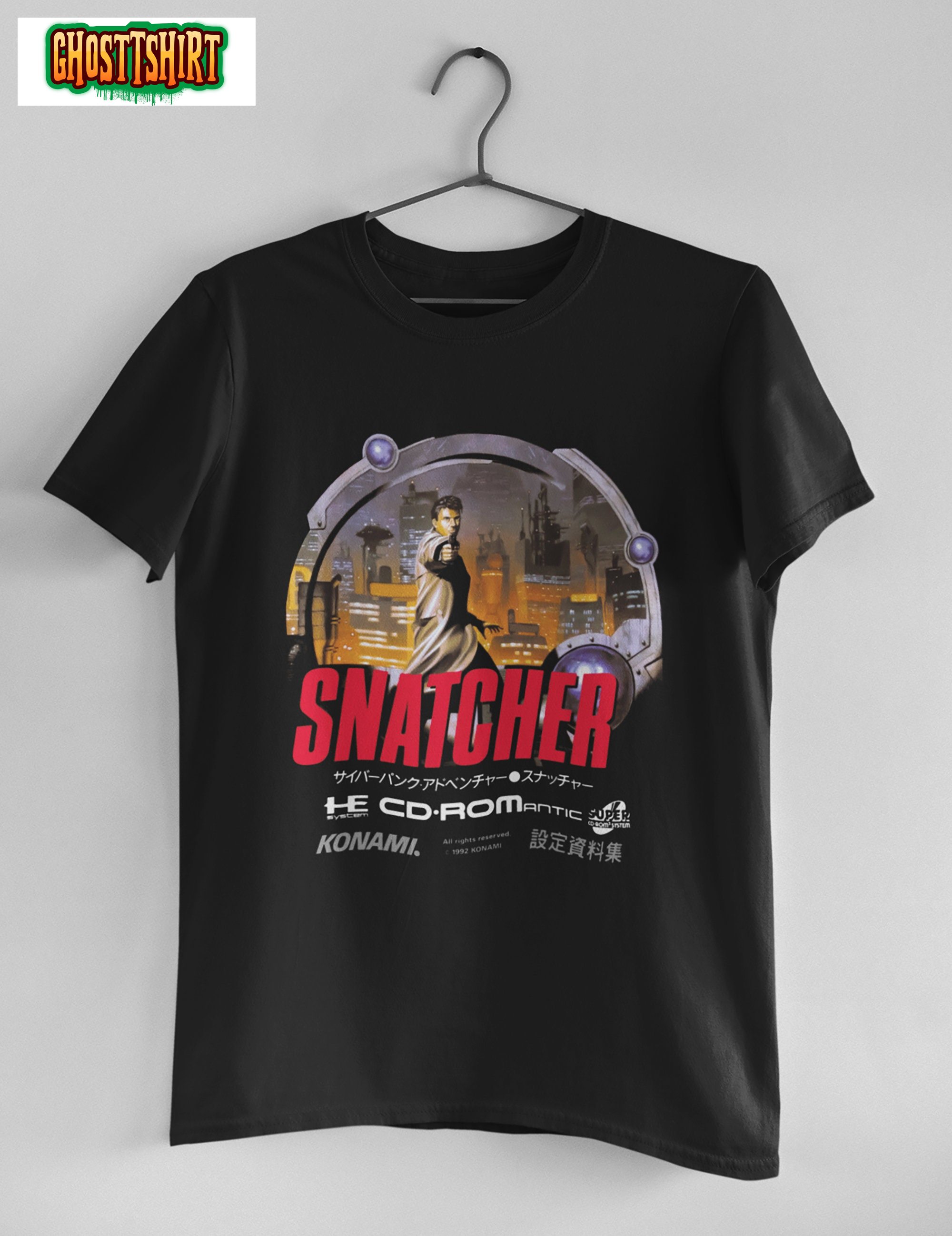 Snatcher Cyberpunk Visual Novel Sega CD Mega CD Unisex T-Shirt