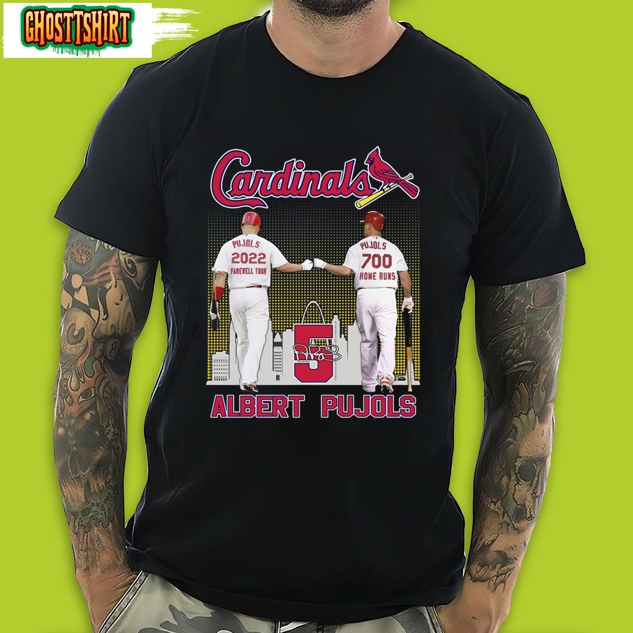 St Louis Cardinals Albert Pujols 2022 Farewell Tour Albert Pujols T-Shirt -  BipuBunny Store in 2023