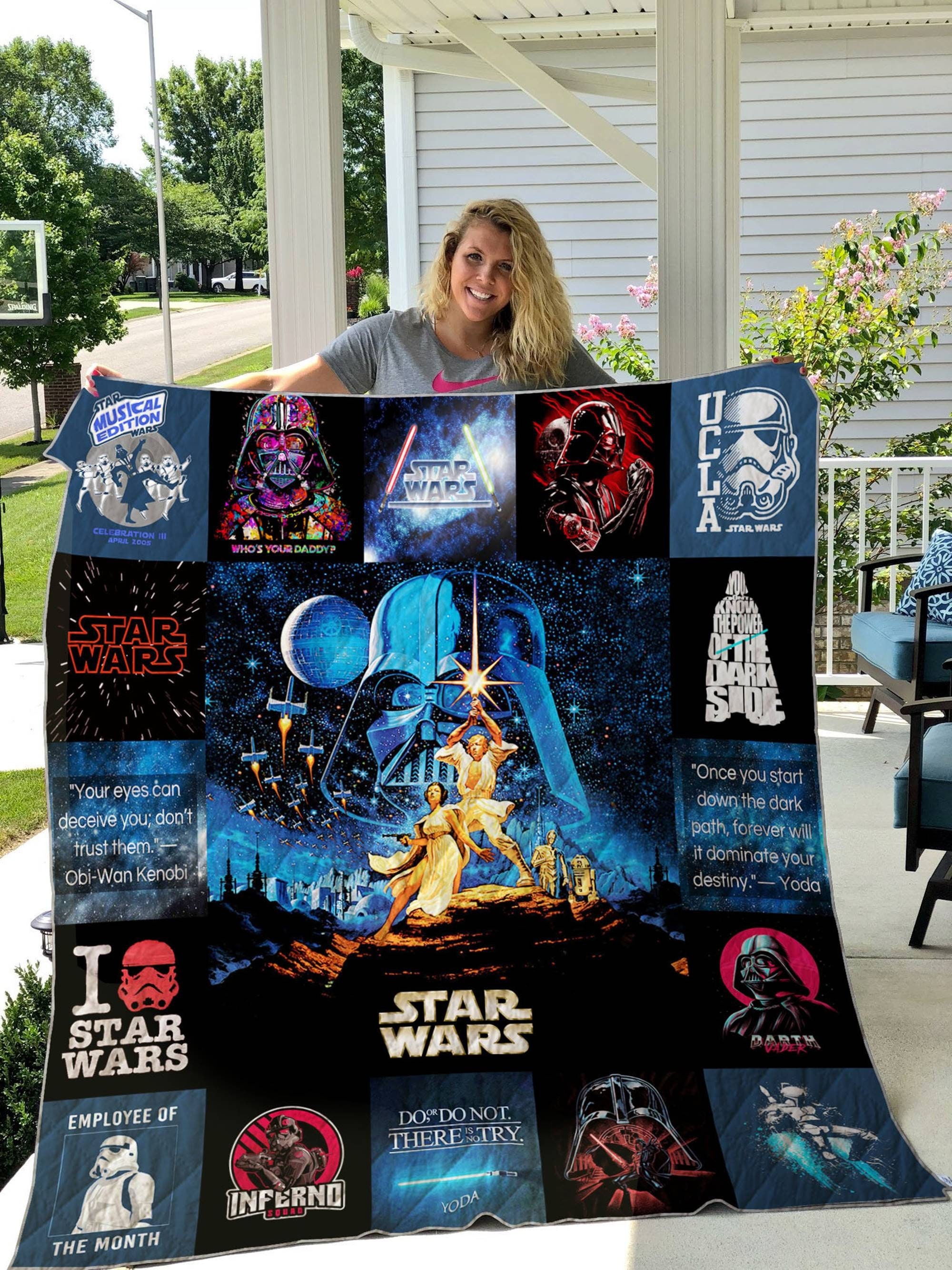 Star Wars Darth Vader Luke Skywalker Leia Blanket