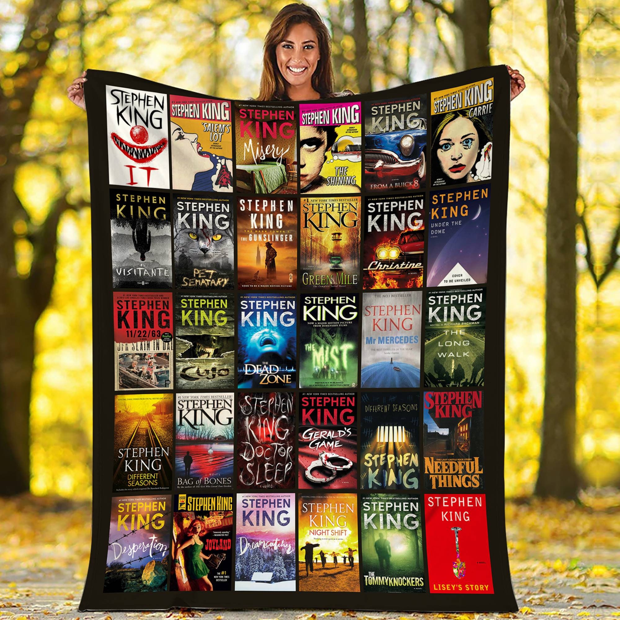 Stephen king books blanket
