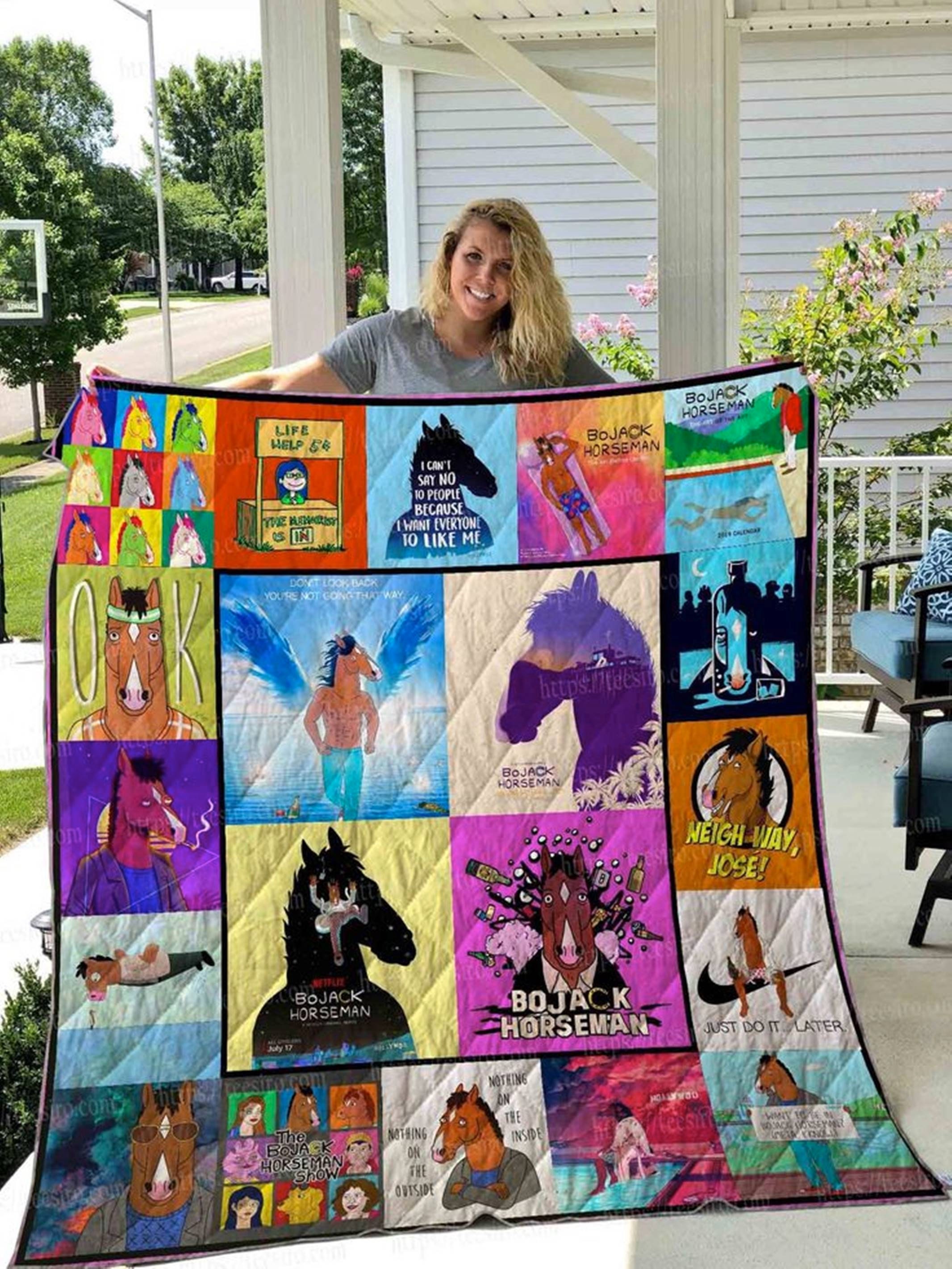 The Bojack Horseman Fleece Blanket