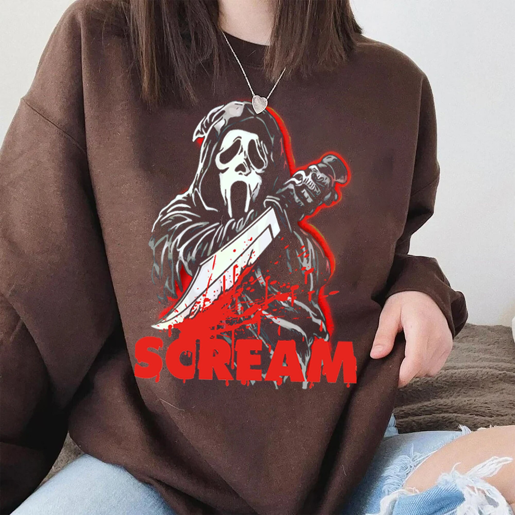 Vintage Ghostface Scream Sweatshirt