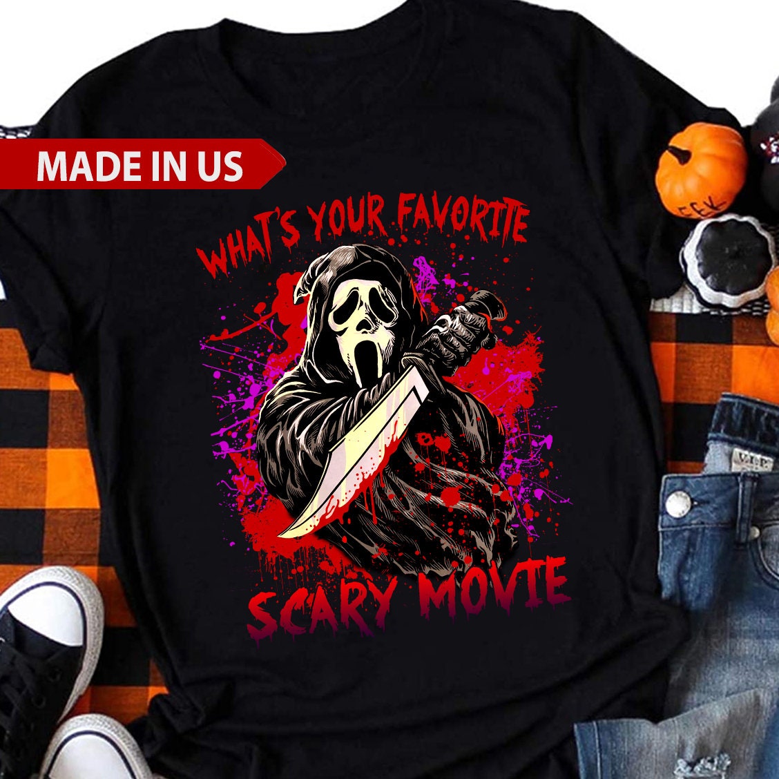 What's Your Favorite Scary Movie Scream T-Shirt