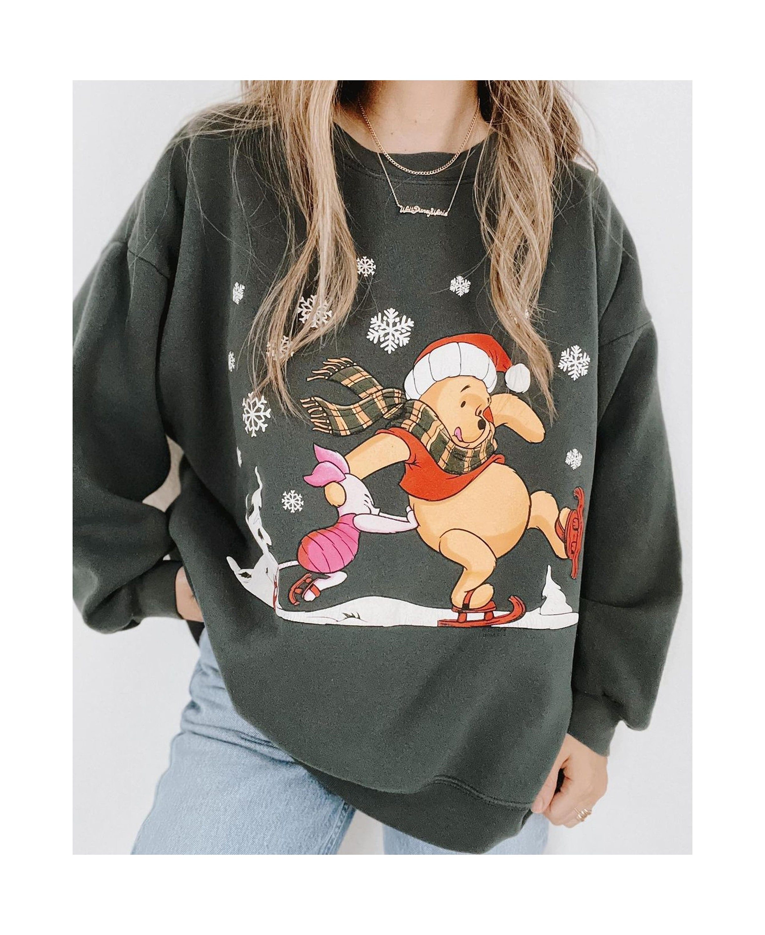 Winnie The Pooh Christmas Comfort Colors Sweatshirt