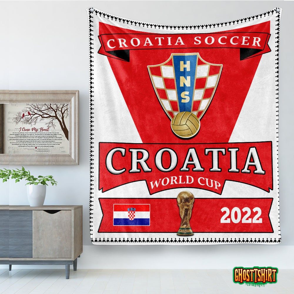 Croatia National Team World Cup 2022 Blanket