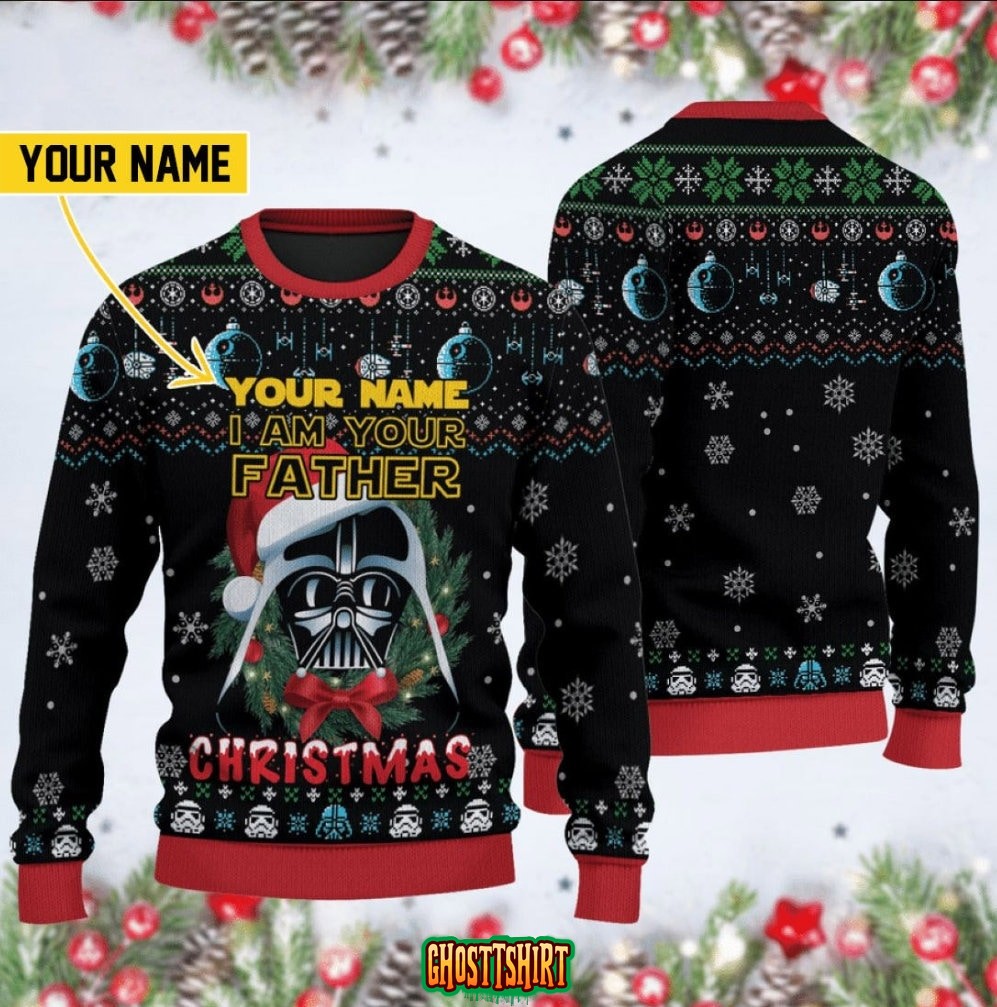 Darth Vaders I Am Your Father Star War Custom Ugly Knitted Christmas Sweater