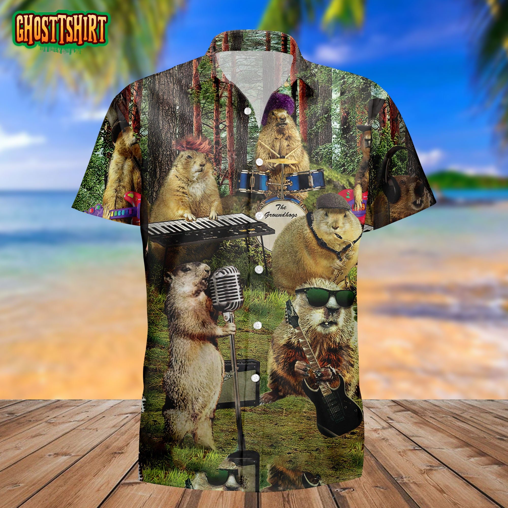 Feel Music Like Groundhogs Hawaiian Shirt