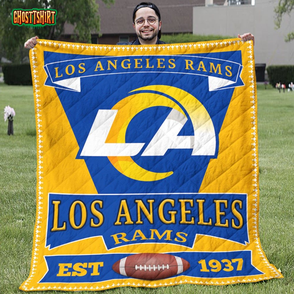 Los Angeles Rams EST Football American Sport Lover Gift Quilt Blanket