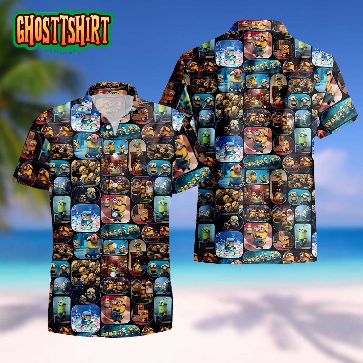 Minions Beach Hawaiian Shirt