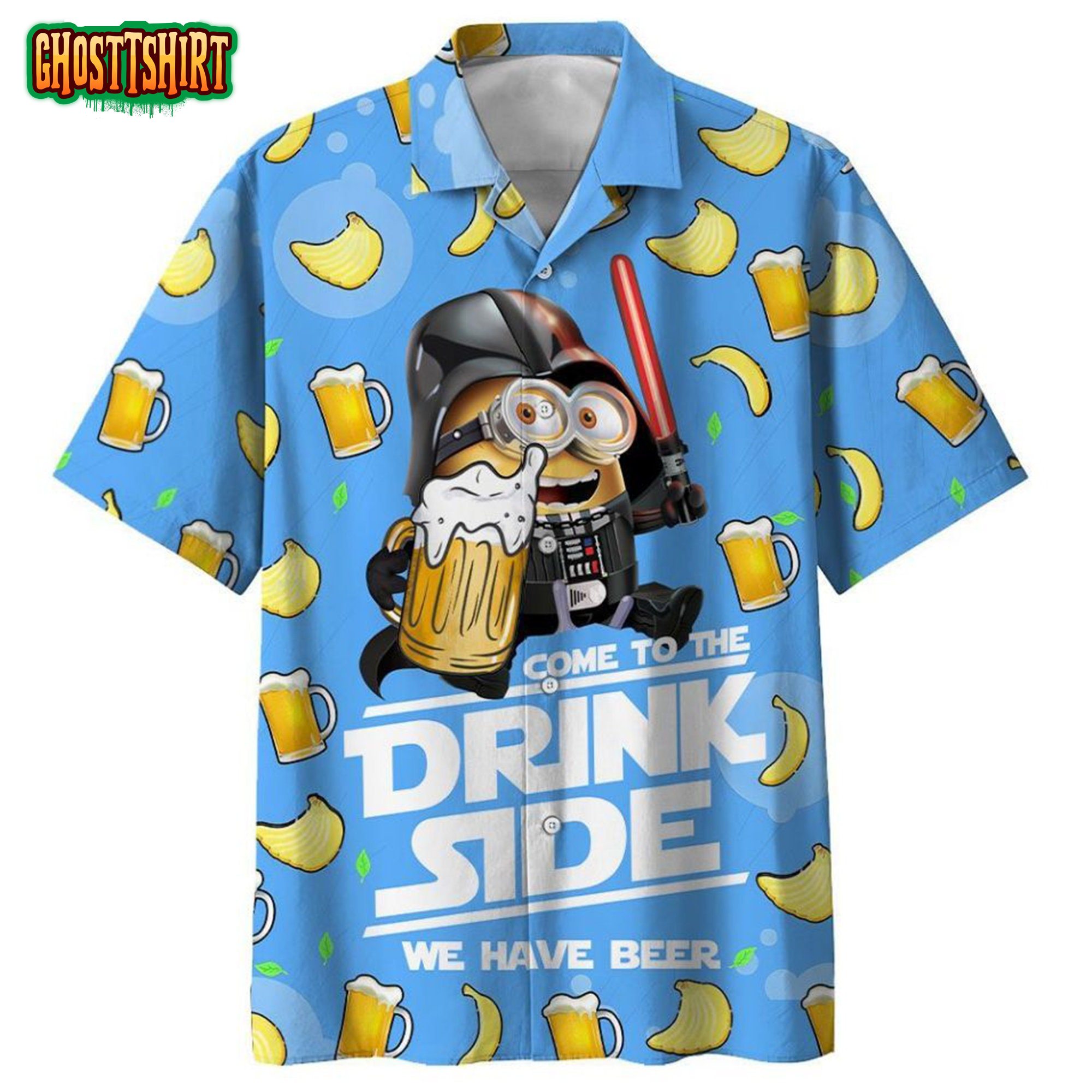 Minions Come To The Drink Side We Have Beer Hawaiian Shirt