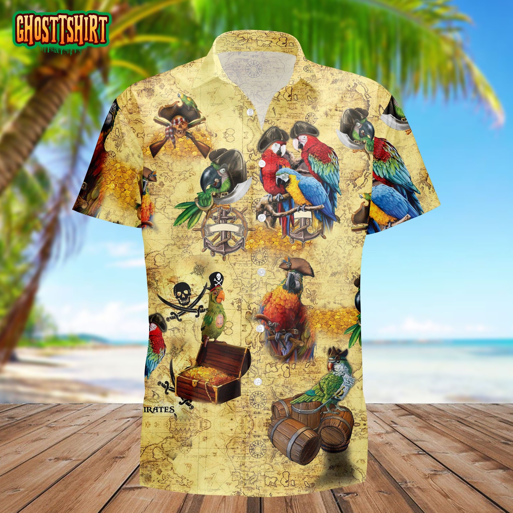 Parrot Pacific Legend Parrots Hawaiian Shirt