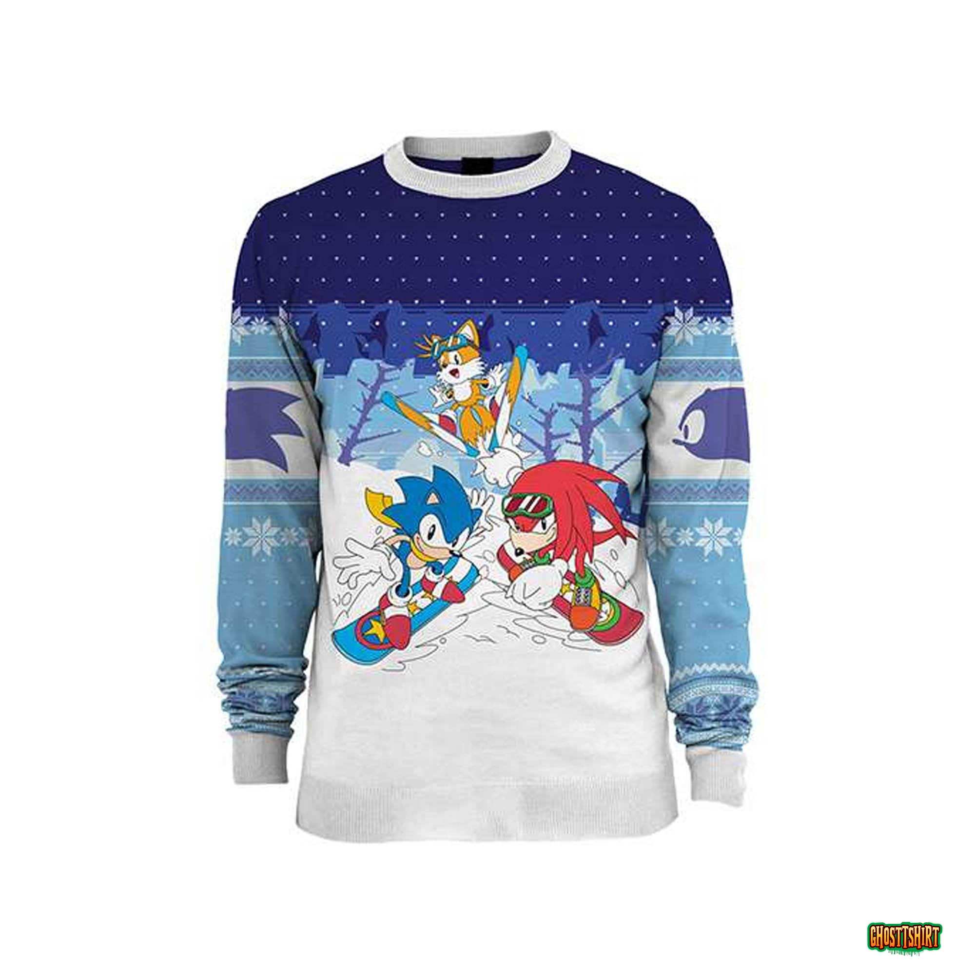 Sonic The Hedgehog Ugly Christmas Sweater