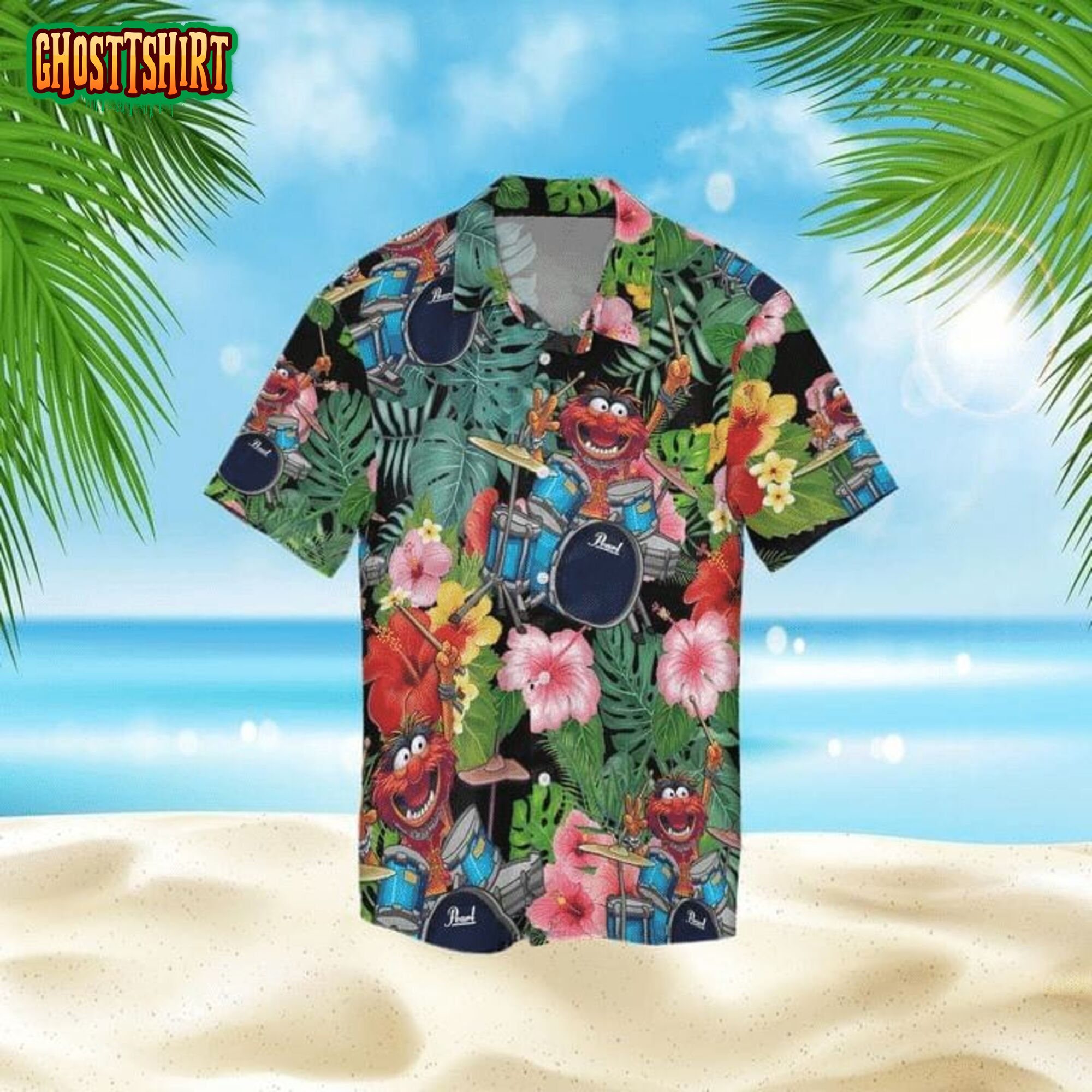The Muppet Show Drummer Hawaiian Shirt