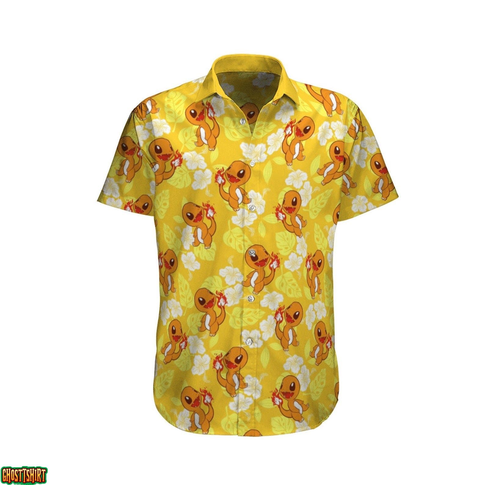 Charmander Pokemon Hawaiian Shirt