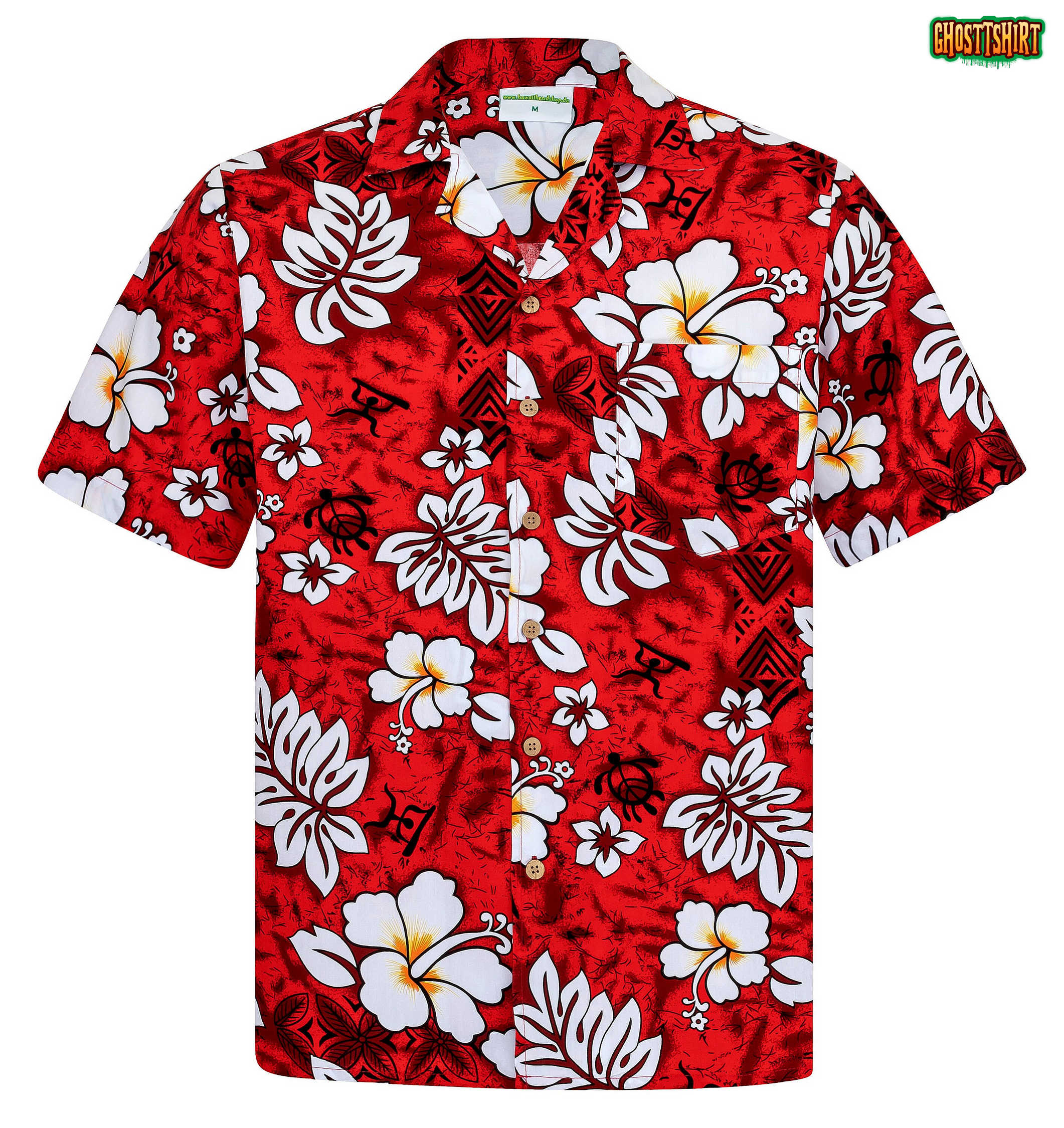 Classic Flowers (red) Hawaiian Shirt