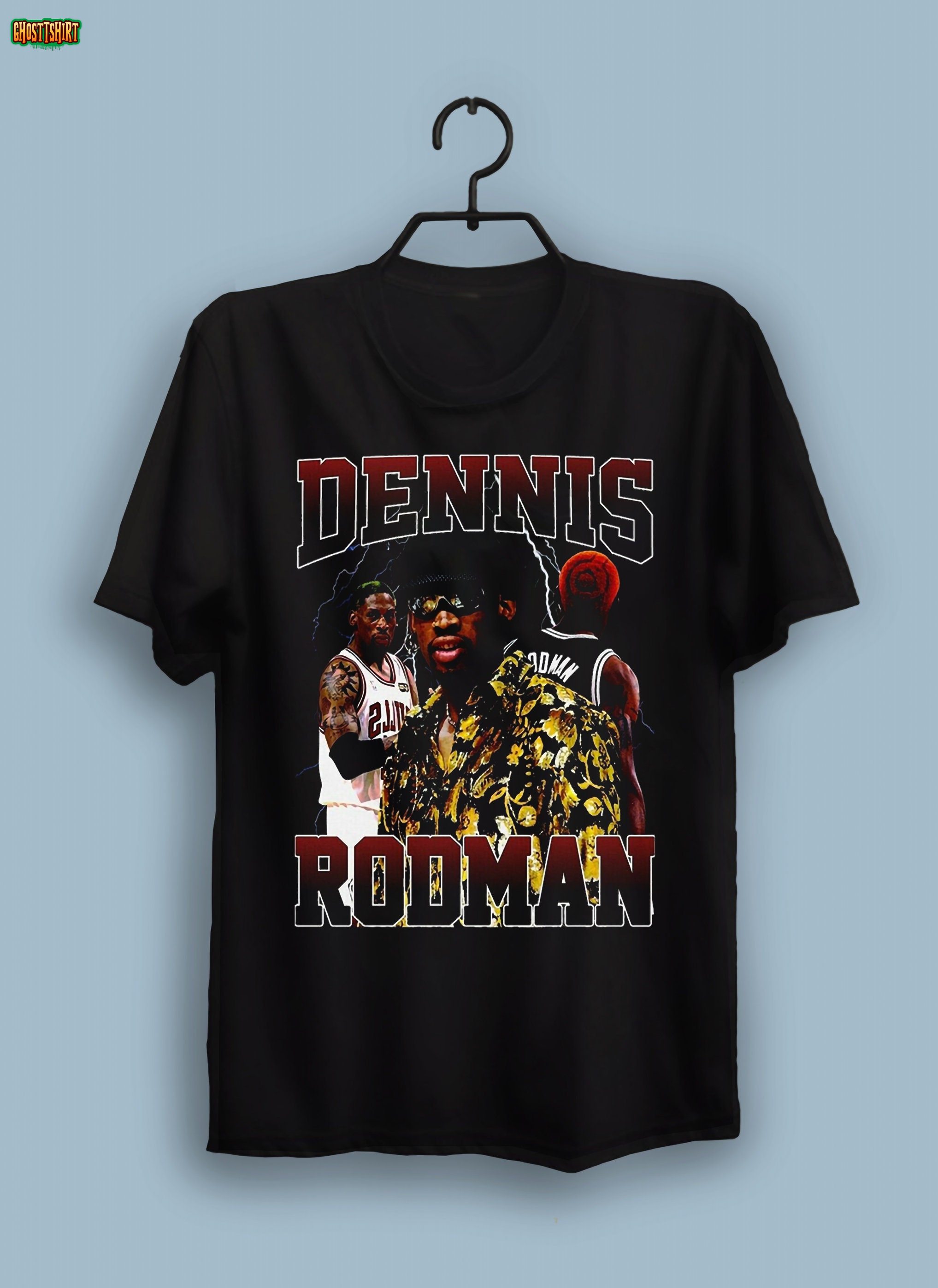 Dennis Rodman Vintage Black Unisex T-Shirt