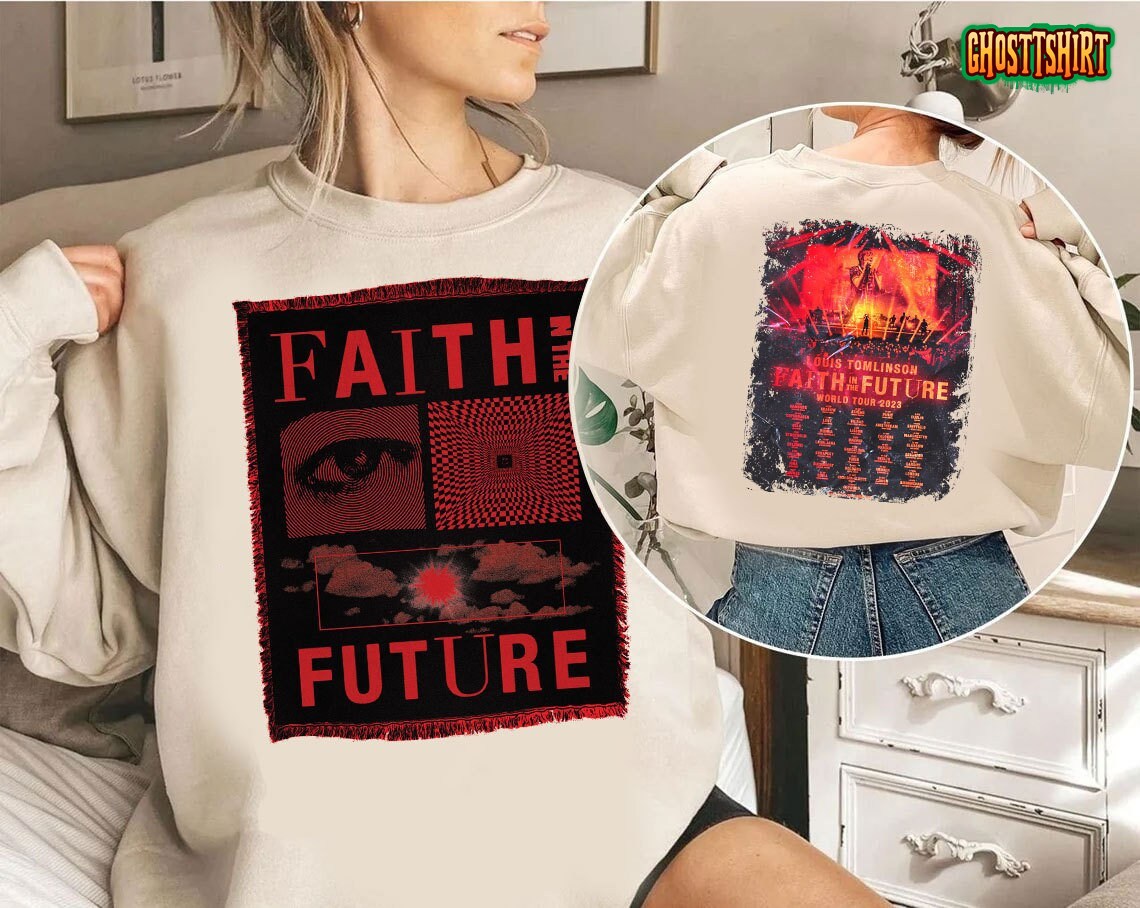 Faith In The Future World Tour 2023 T-Shirt, Uk Europe Louis
