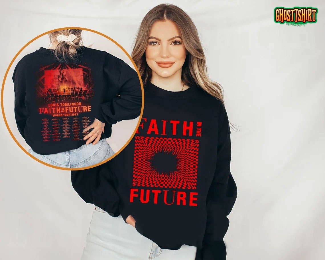 Faith In The Future World Tour Light Grey Hoodie - UK & Europe