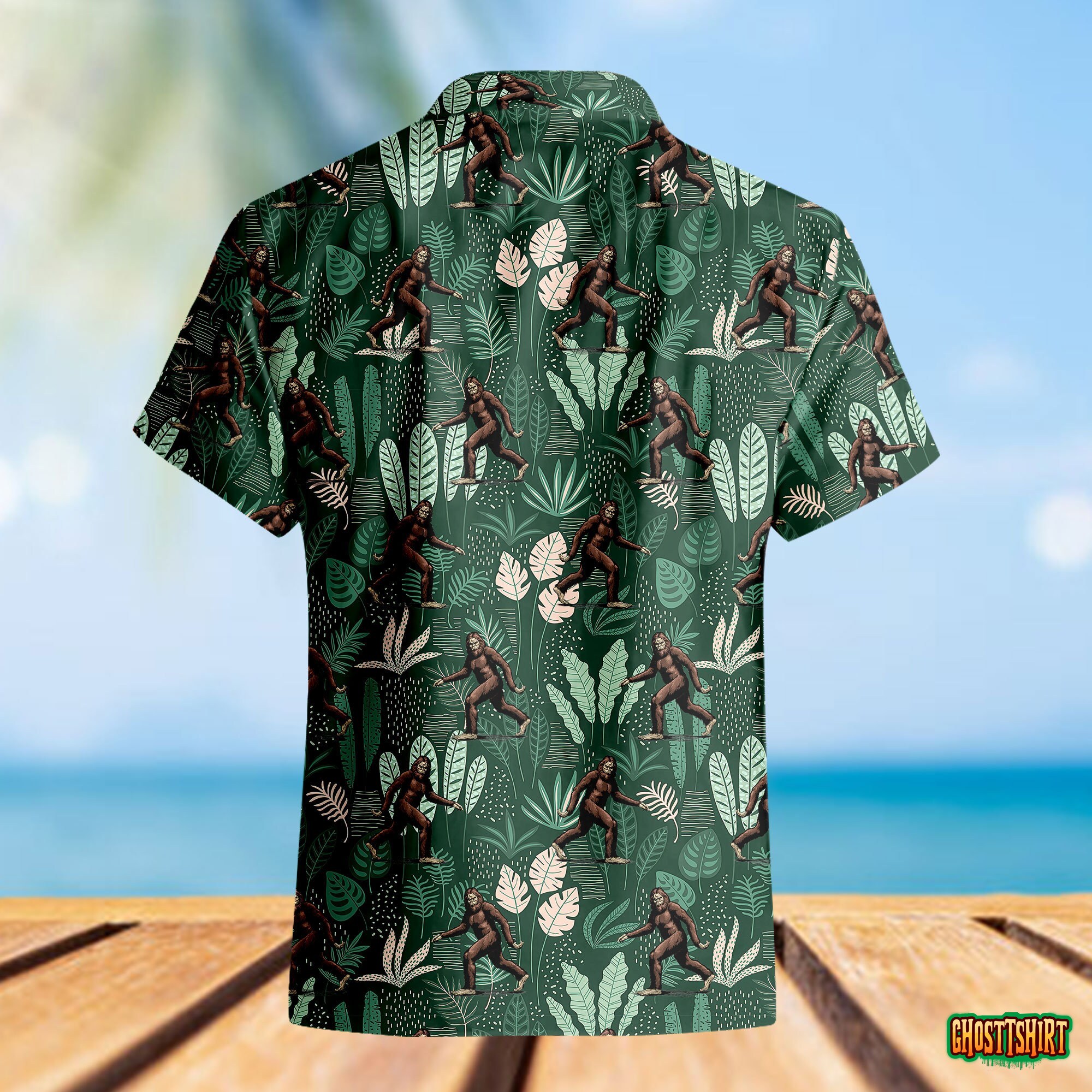 Gorilla Hawaiian Beach Shirt