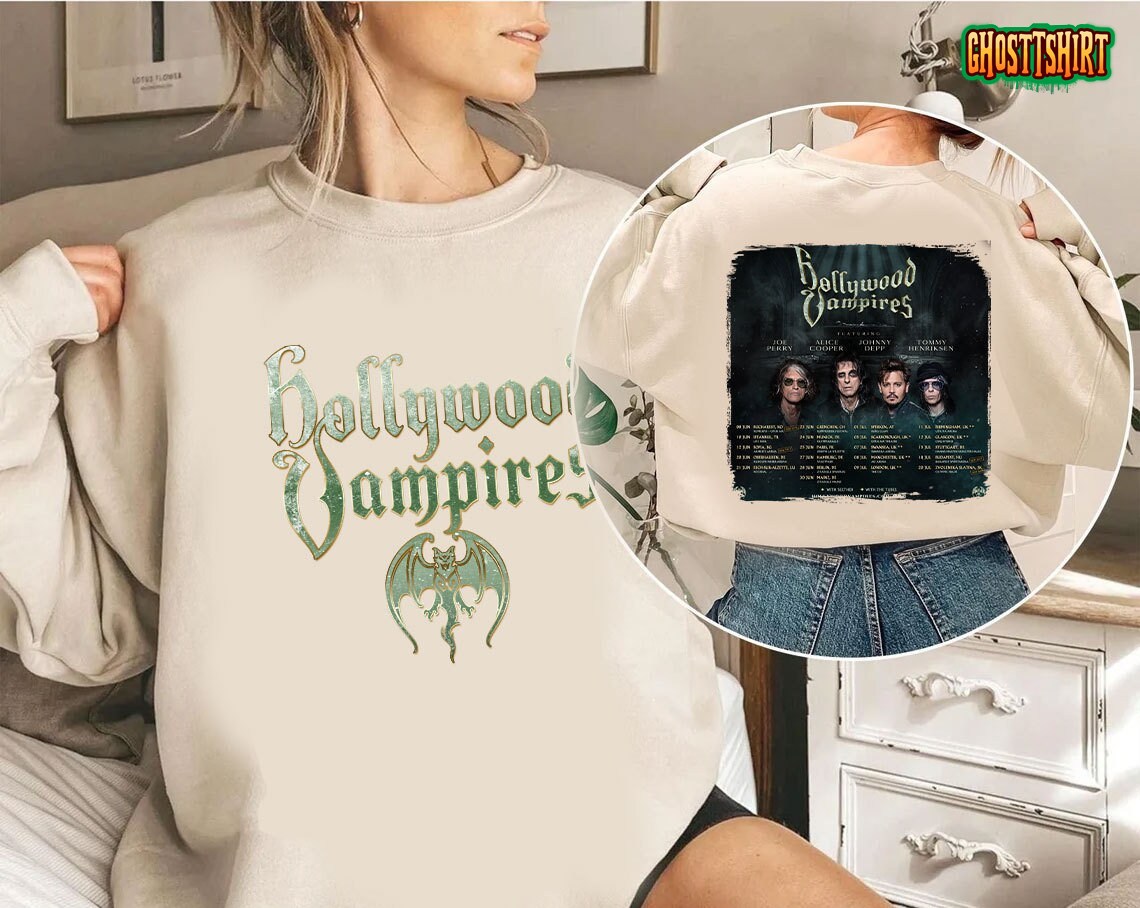 hollywood vampires tour t shirt uk