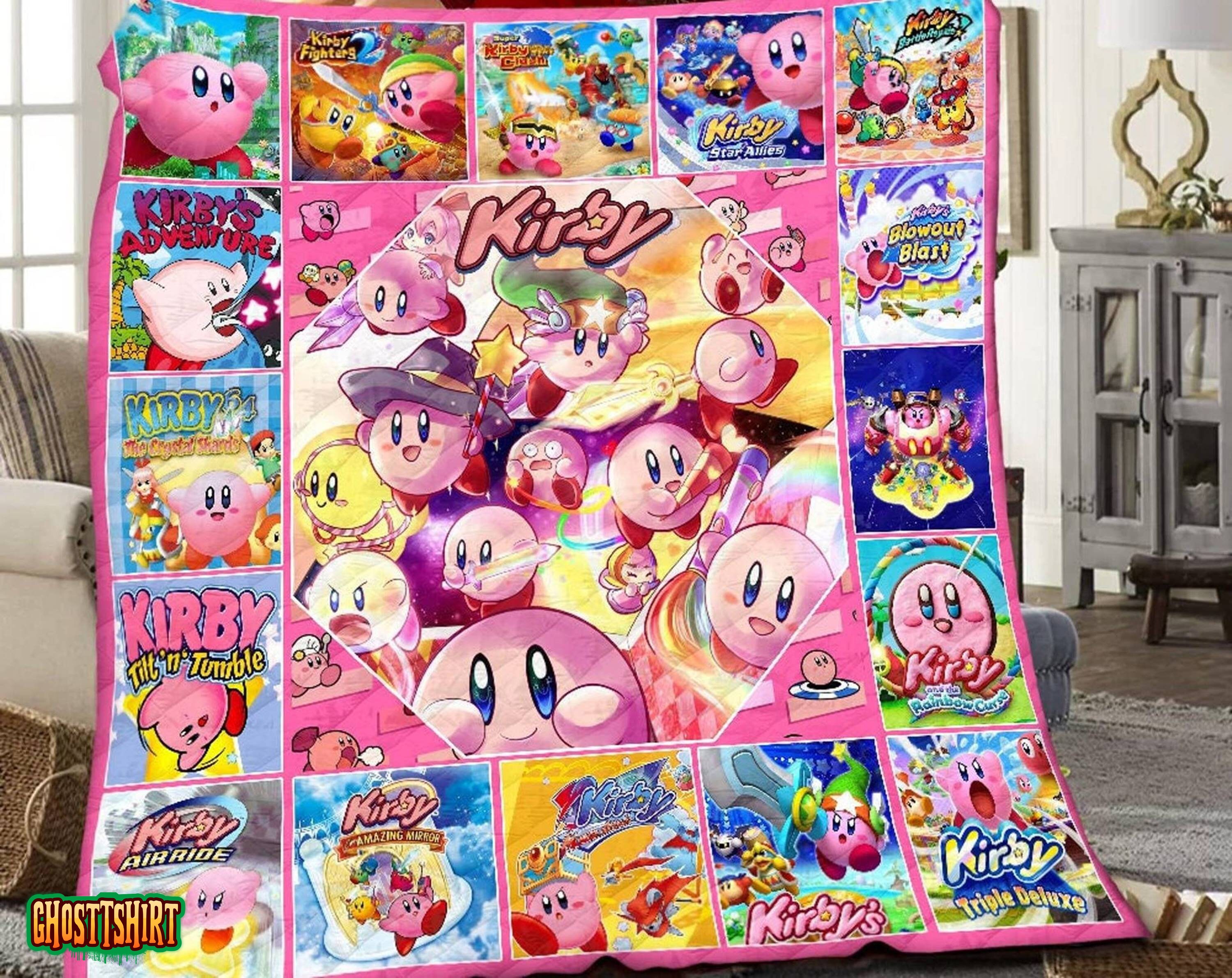 Kirby Game Fleece Blanket