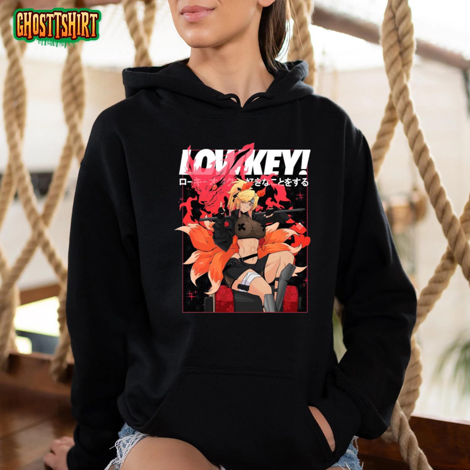 lowkey anime cencored Pullover Hoodie