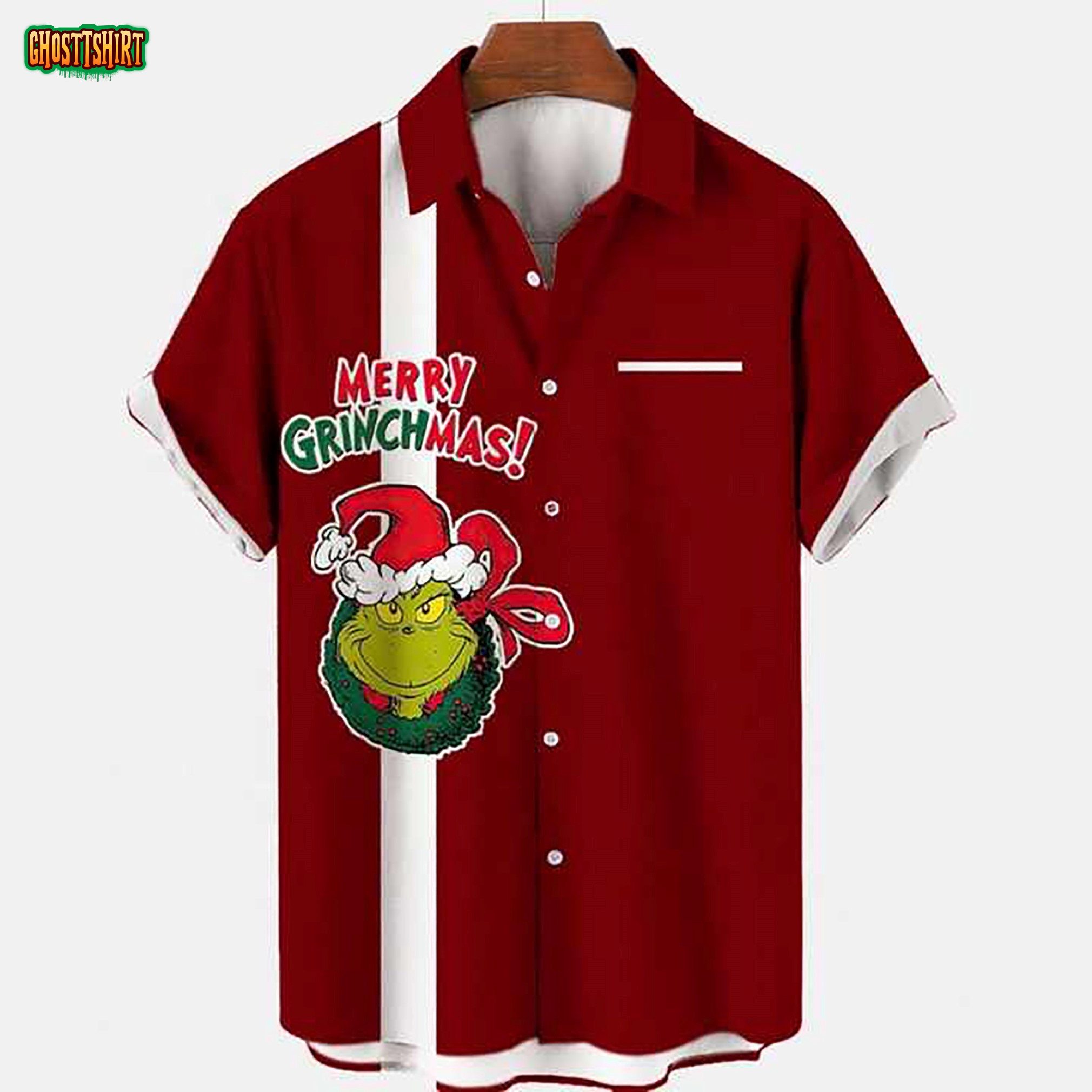 Merry Grinchmas Xmas Hawaii Shirt