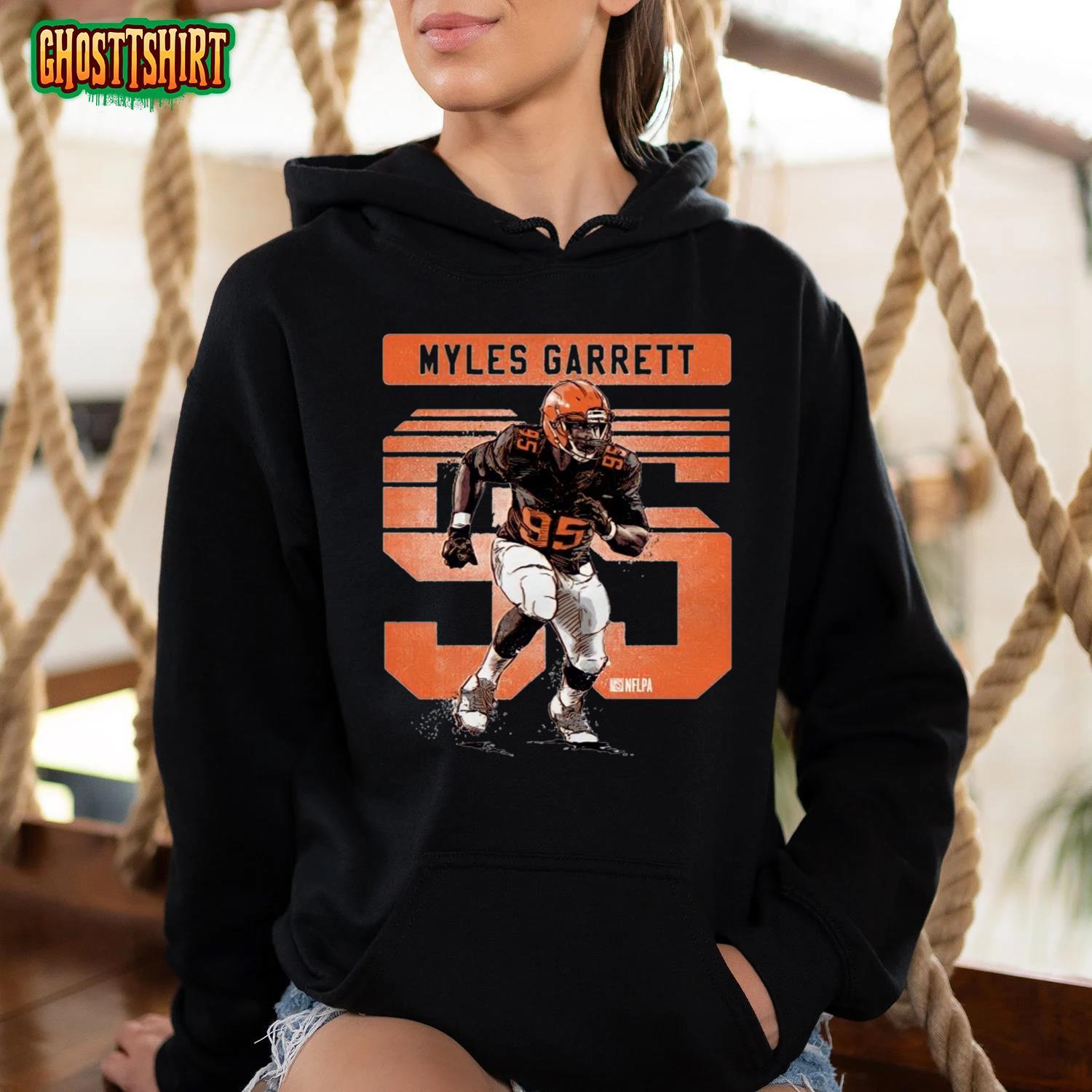 Myles Garrett 95 Cleveland Browns T Shirt - Limotees