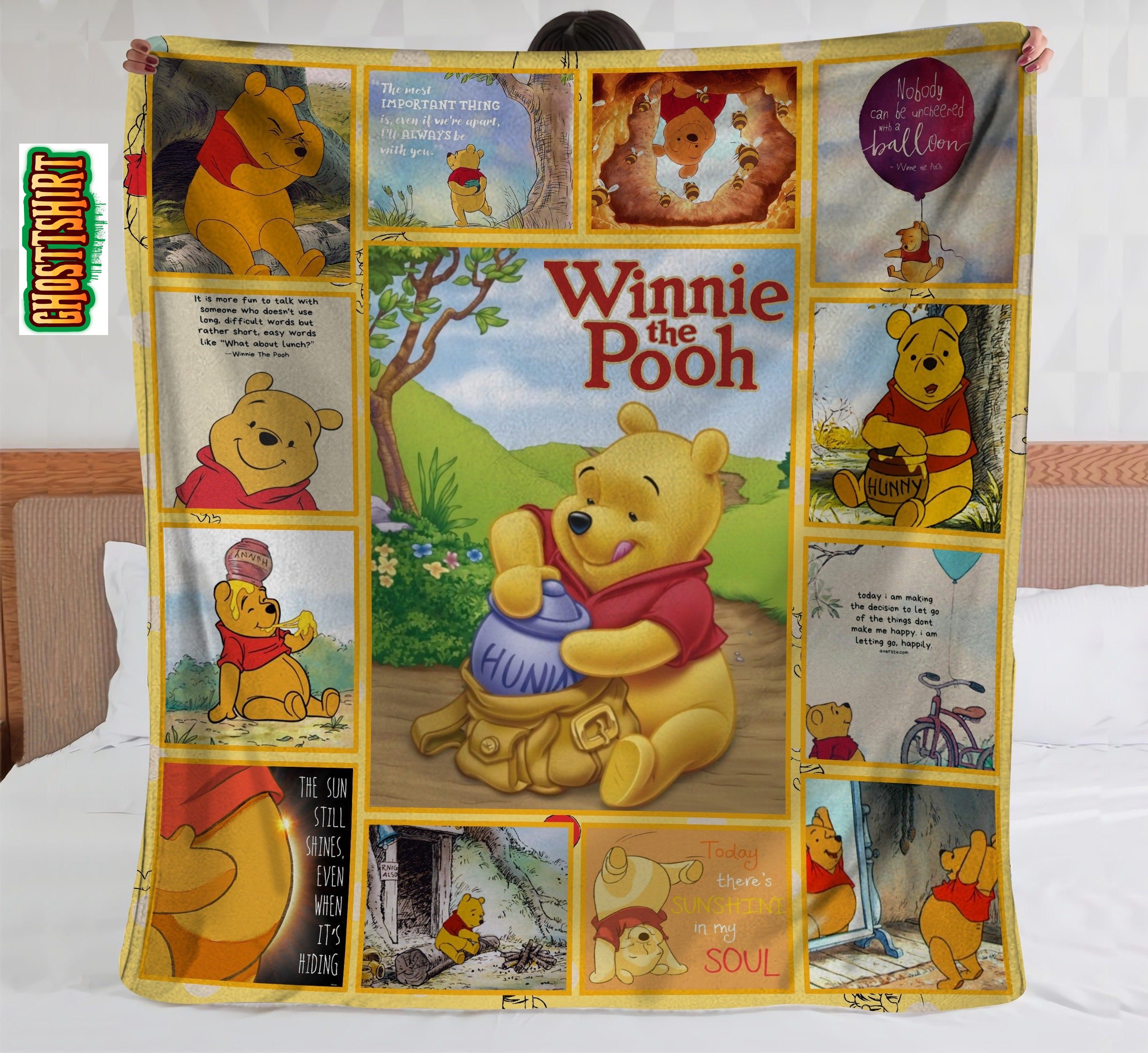 Pooh Bear Disney Fleece Blanket