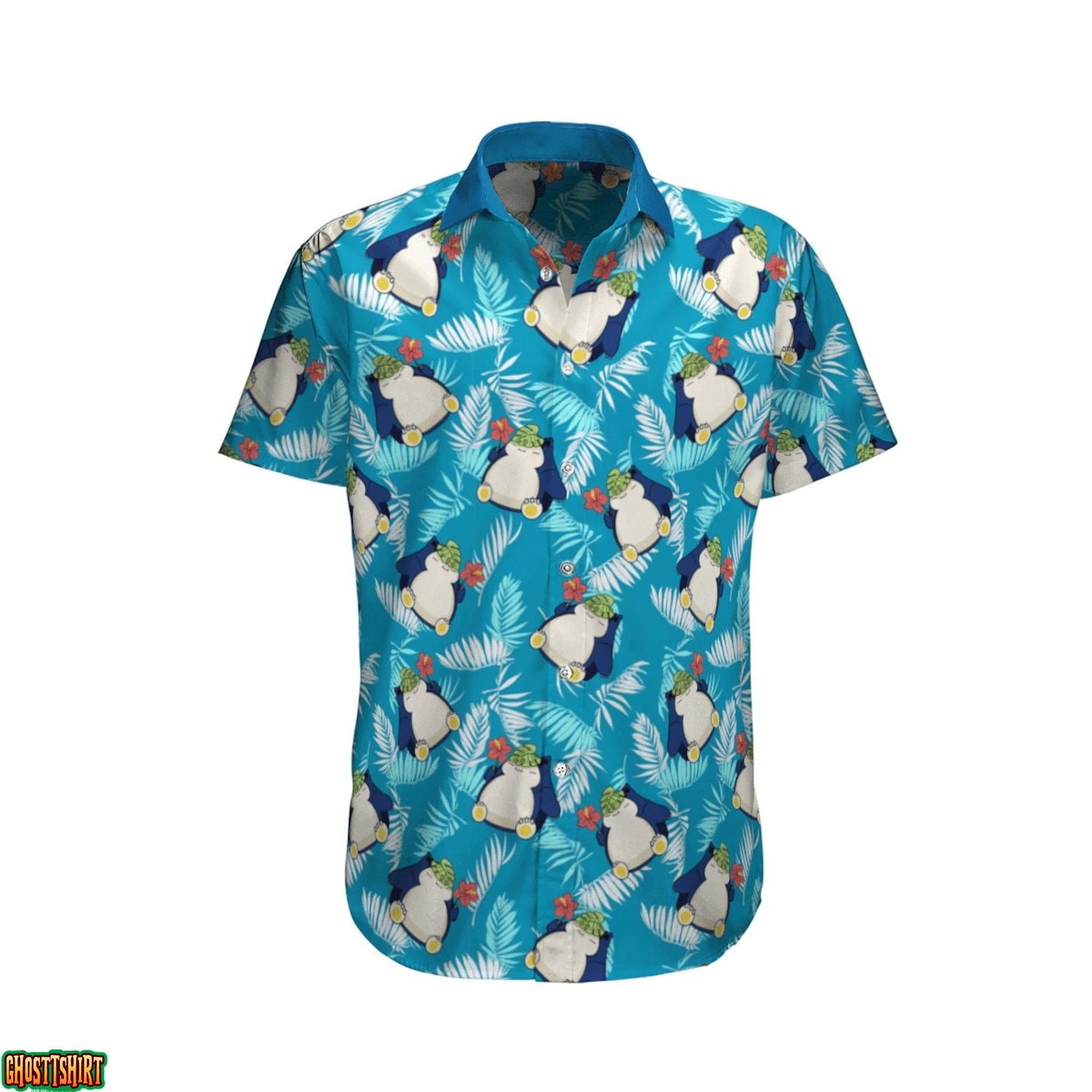 Snorlax Pokemon Hawaiian Shirt