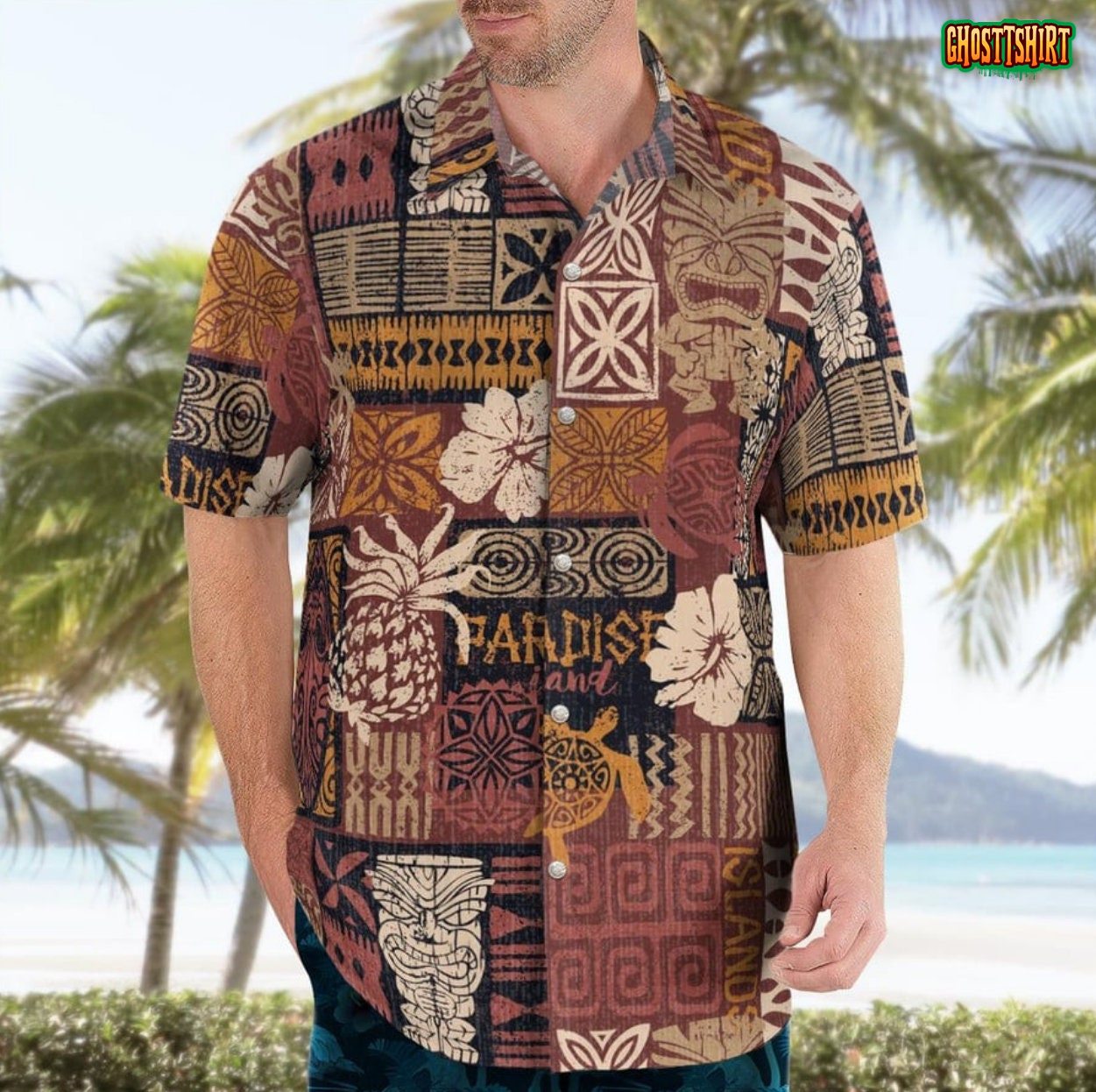 Tribal Turtles Hawaiian Shirt 