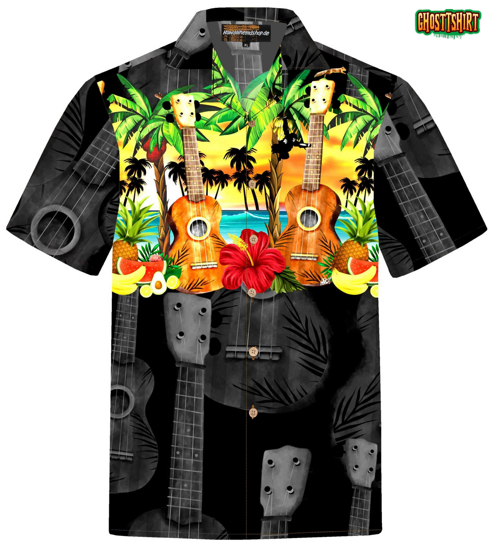 Ukulele Hawaiian Shirt