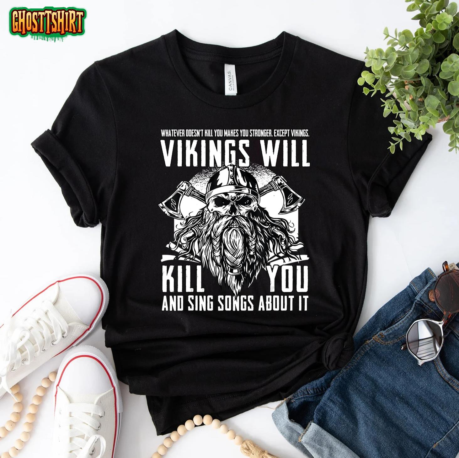 : Vintage Viking Vikings Will Kill You And Sing Songs