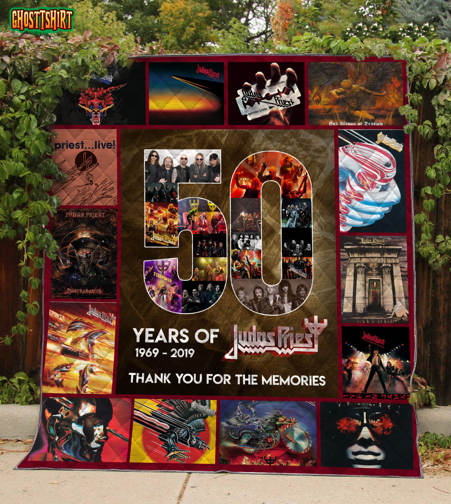 50 Years Of Judas Priest Quilt Blanket