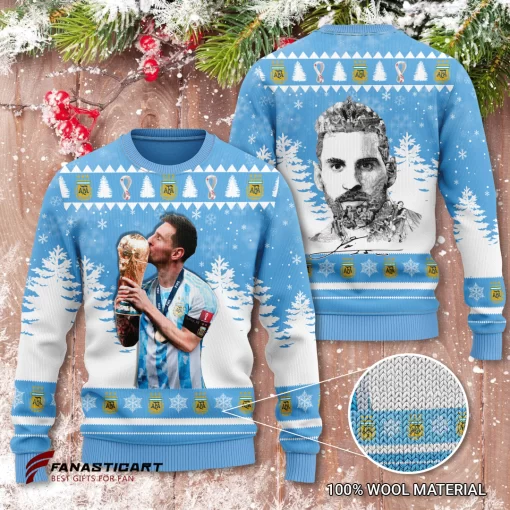 Lionel Messi World Cup 2022 Champion Ugly Sweater