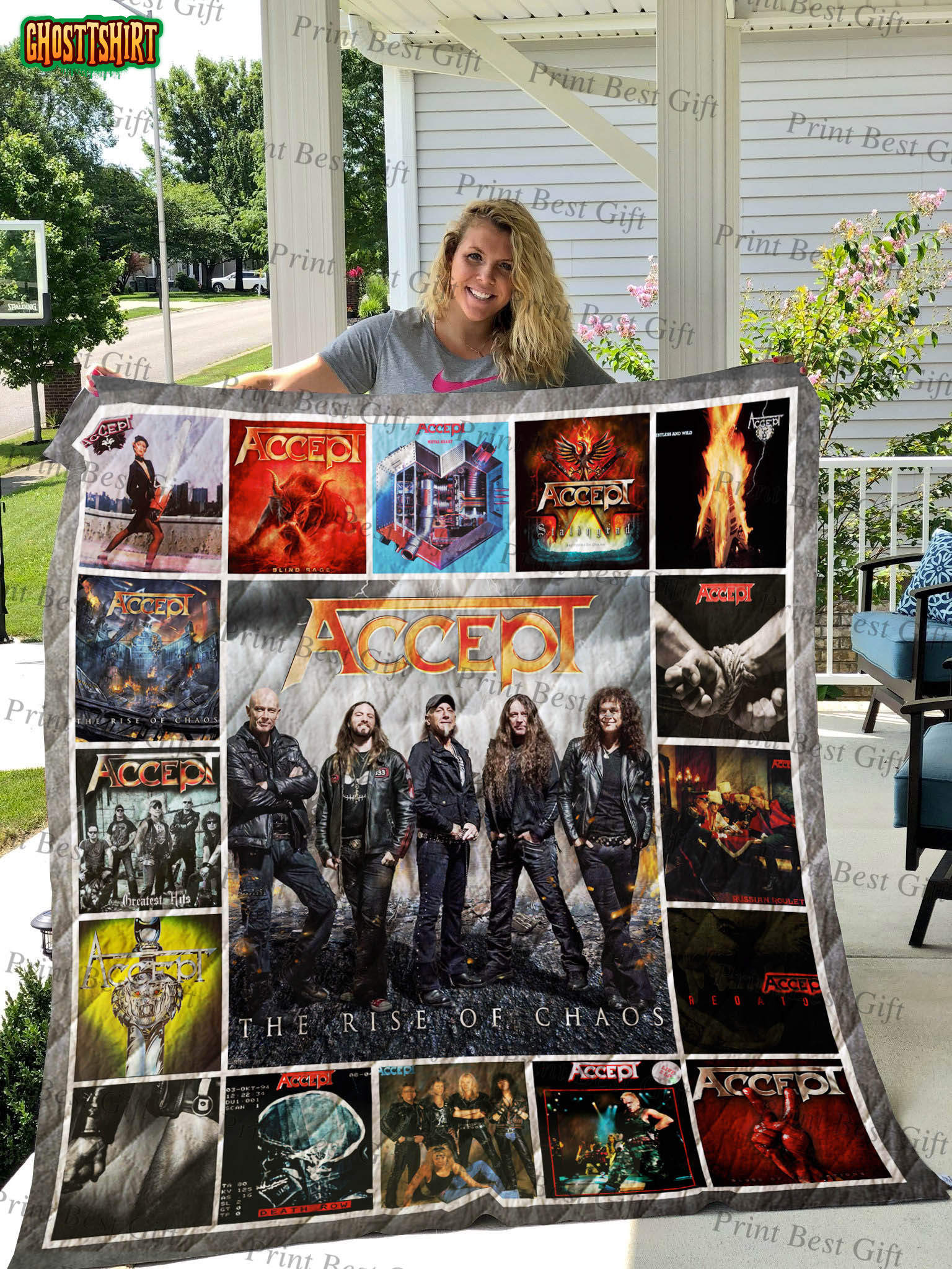 Accept Albums Cover Poster Quilt Blanket