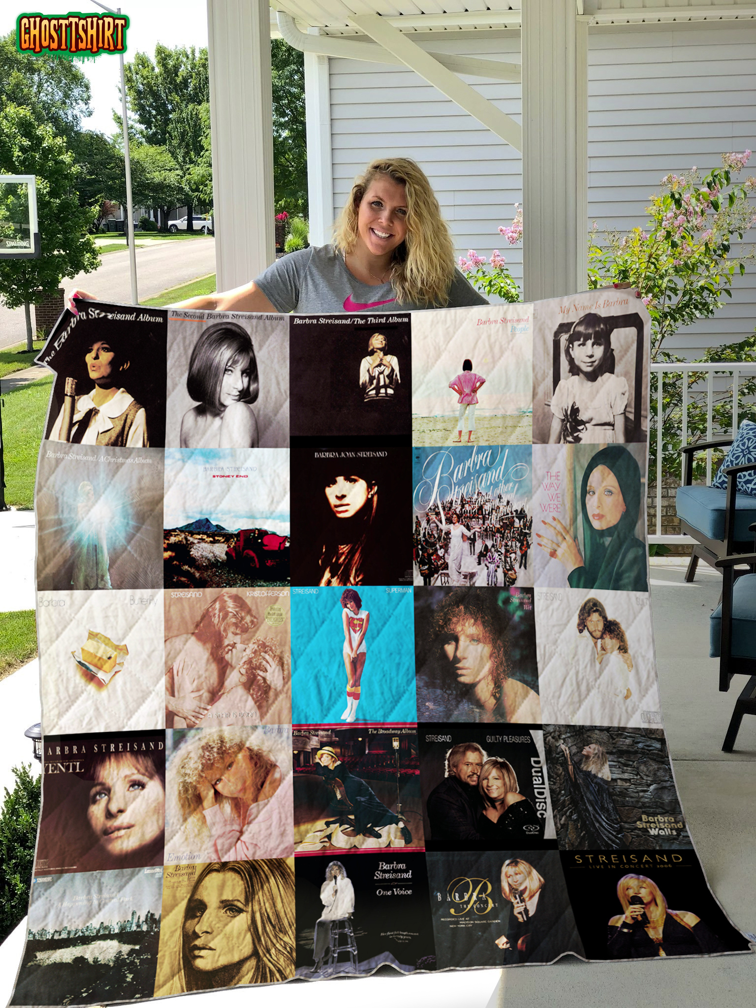 Barbra Streisand Style 2 Quilt Blanket