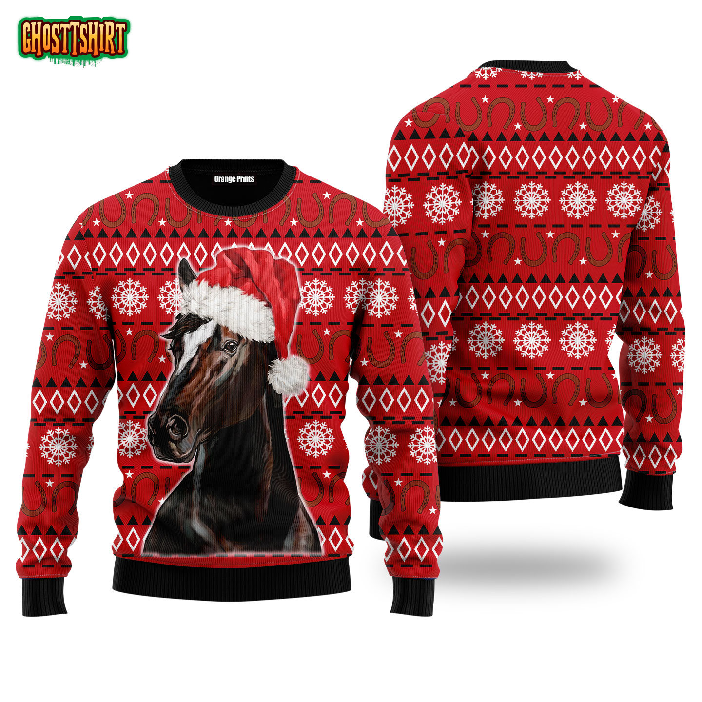 Horse Christmas Xmas Funny Ugly Christmas Sweater