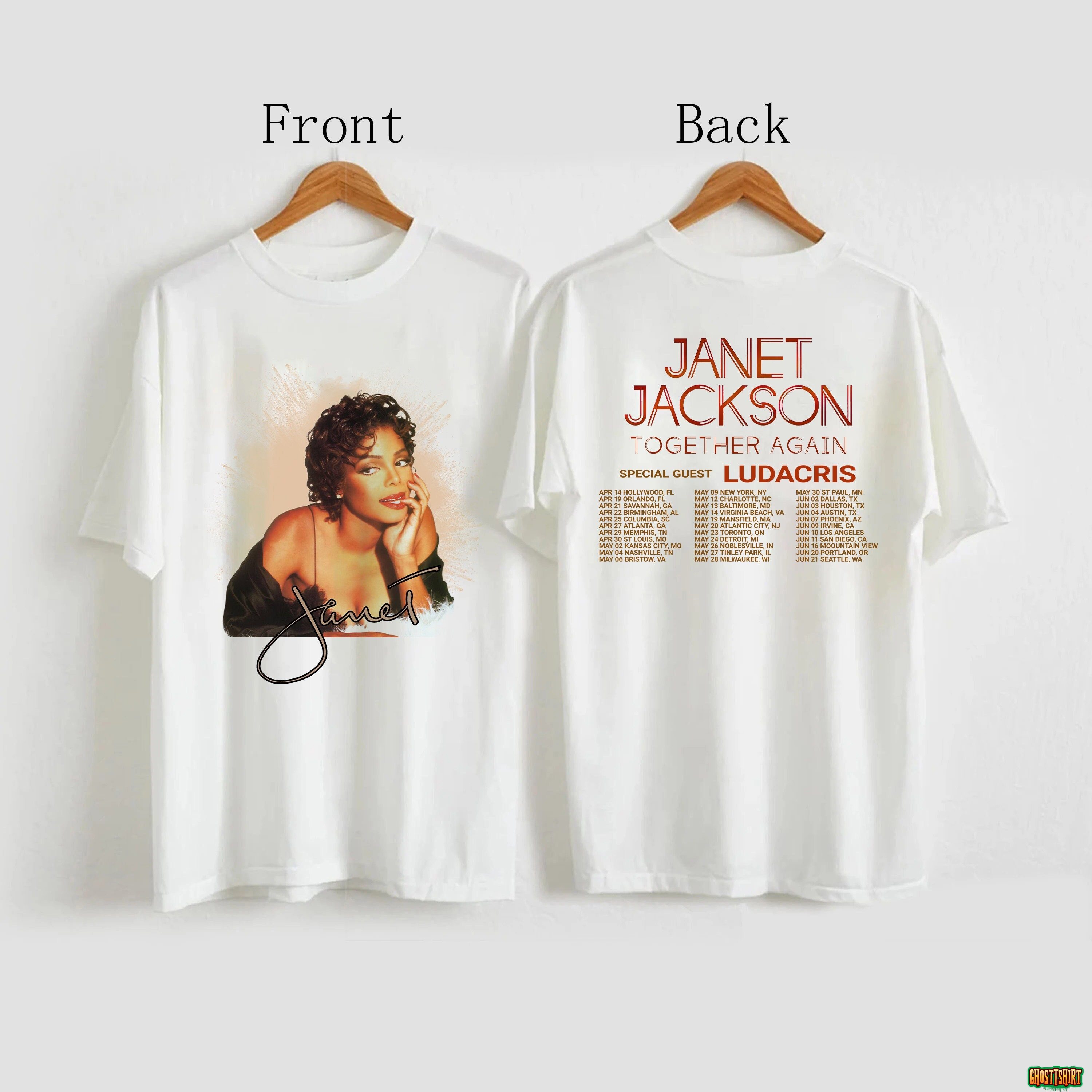 Janet Jackson Together Again Tour 2023 Shirt