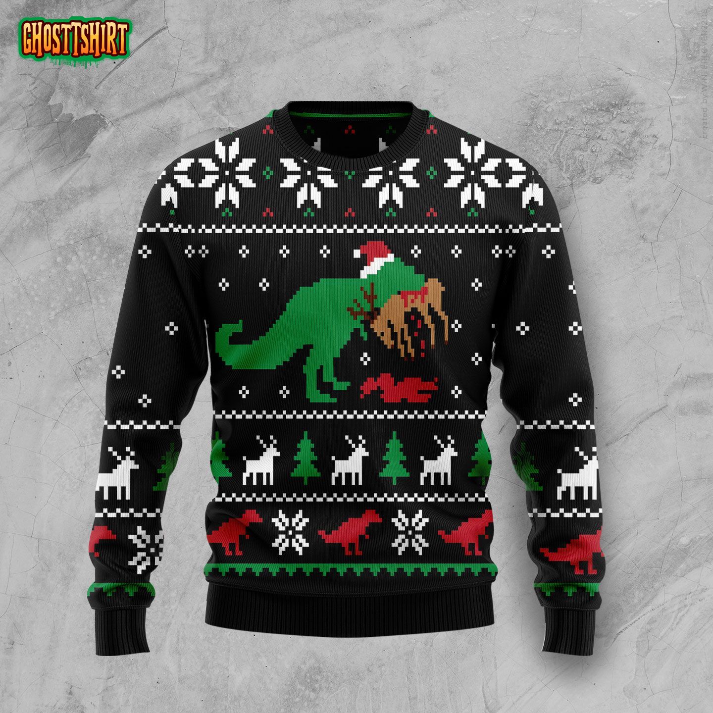 T Rex Xmas Funny Ugly Christmas Sweater
