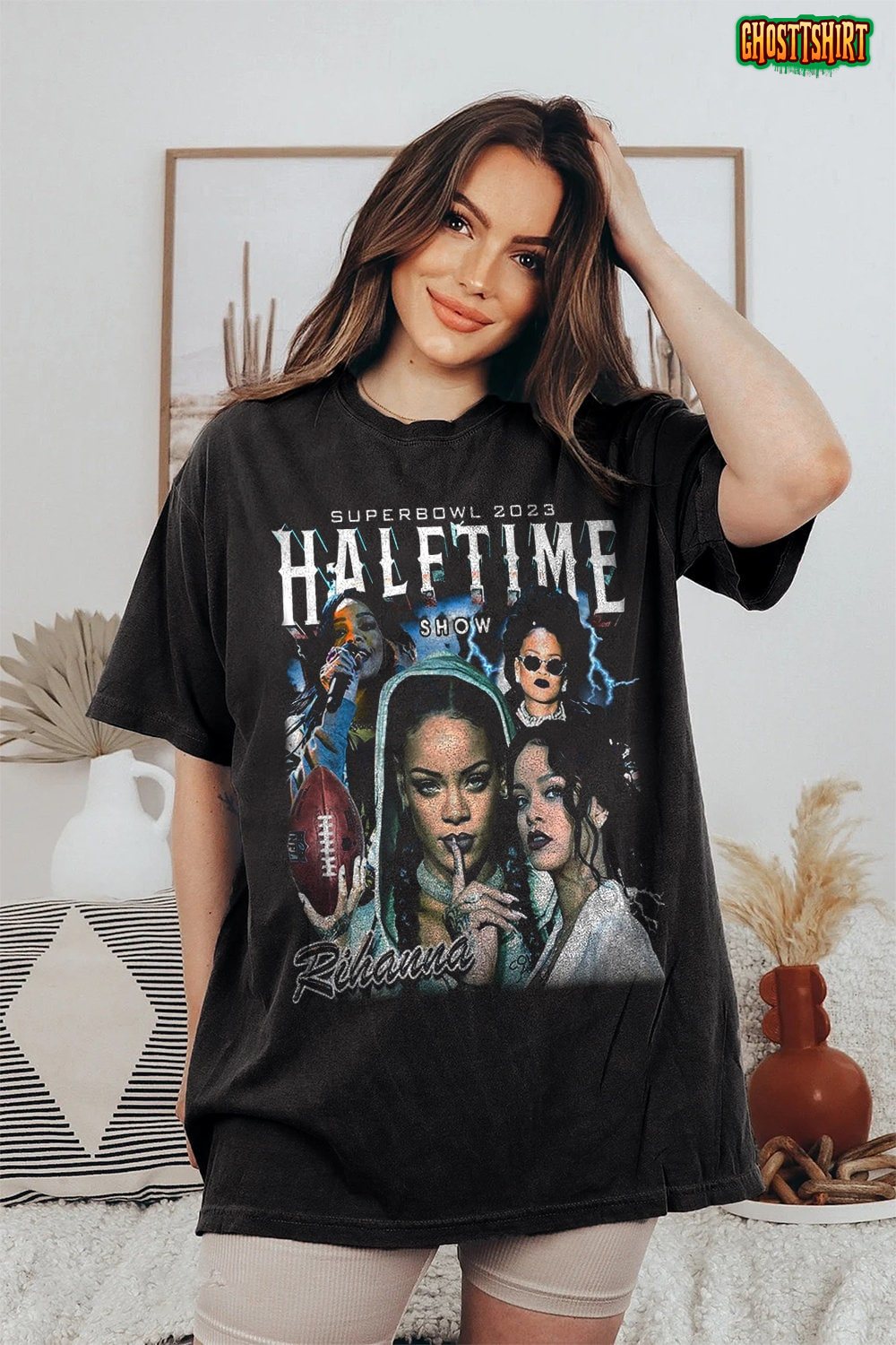 2023 Super Bowl Rihanna T-Shirt Superbowl Halftime Show Sweatshirt American  Football Game Day in 2023