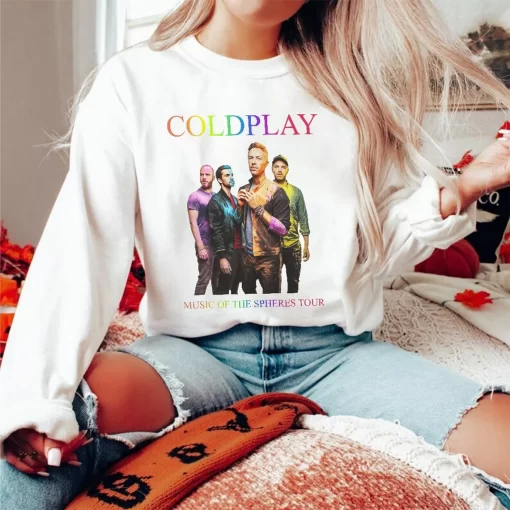 Coldplay Music of the Spheres Tour 2023 Double Sided Shirt