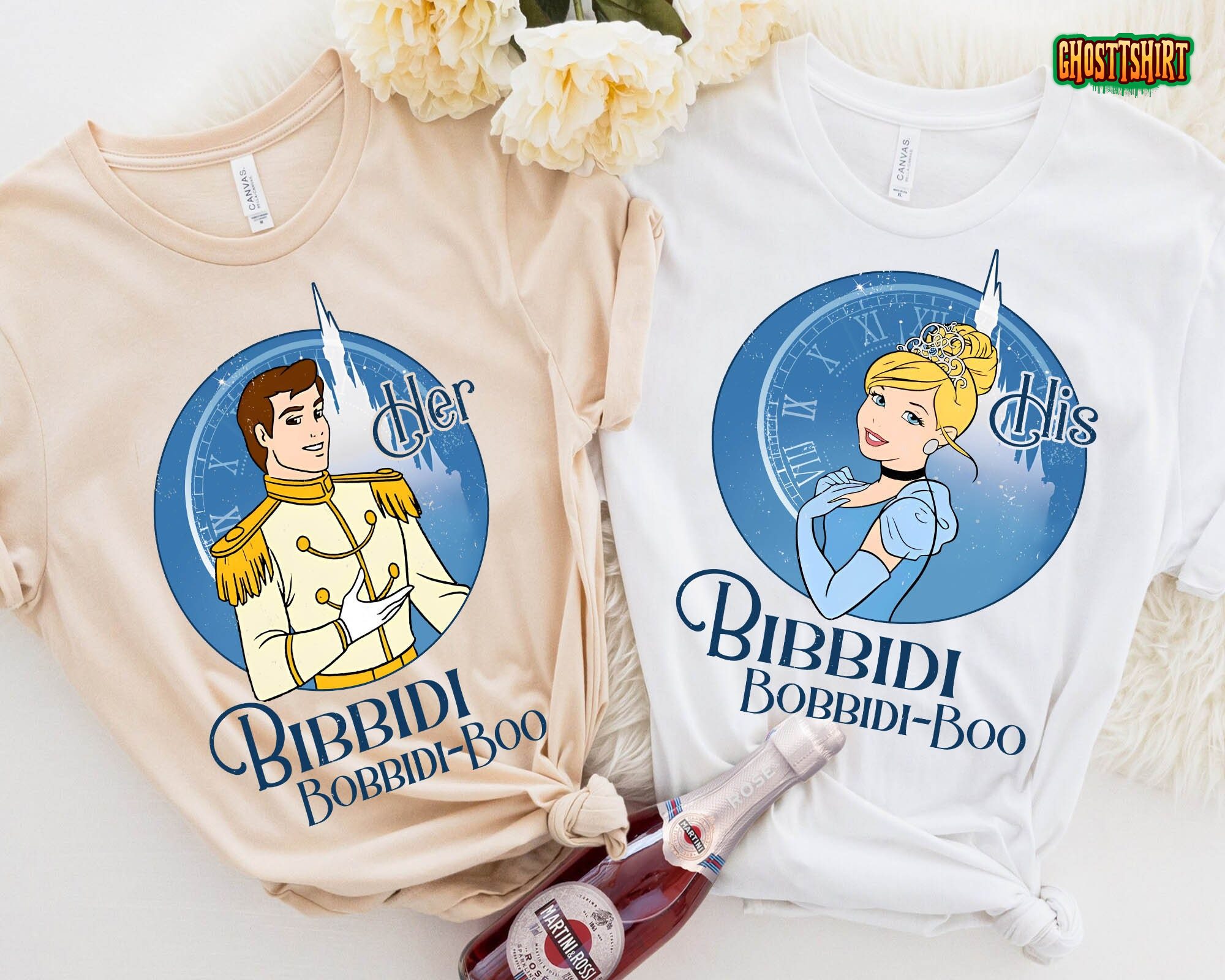 Cinderella Princess and Prince Charming Matching Unisex T-Shirt