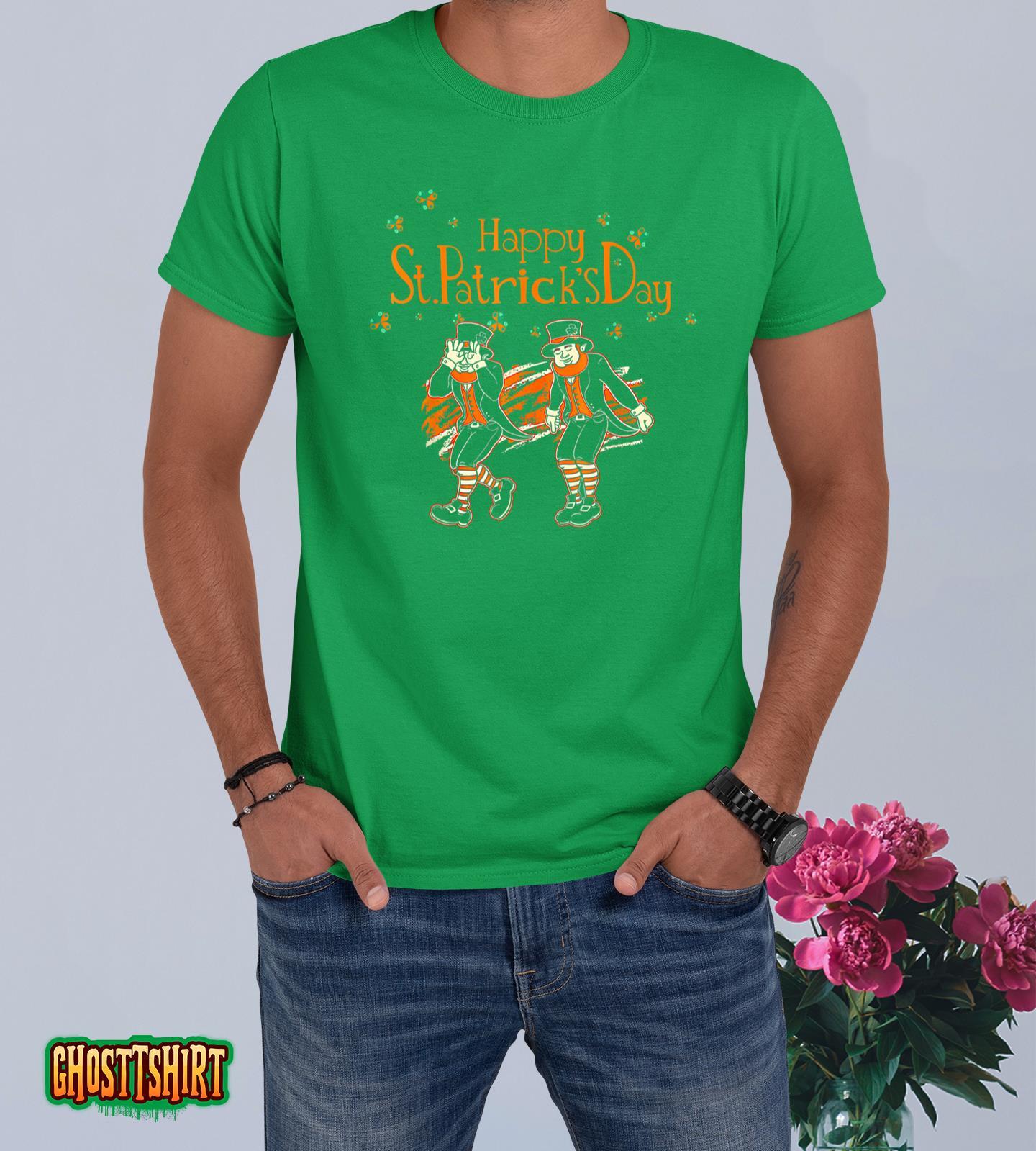 Leprechaun Griddy Dance Happy St Patricks Day 2023 T-Shirt