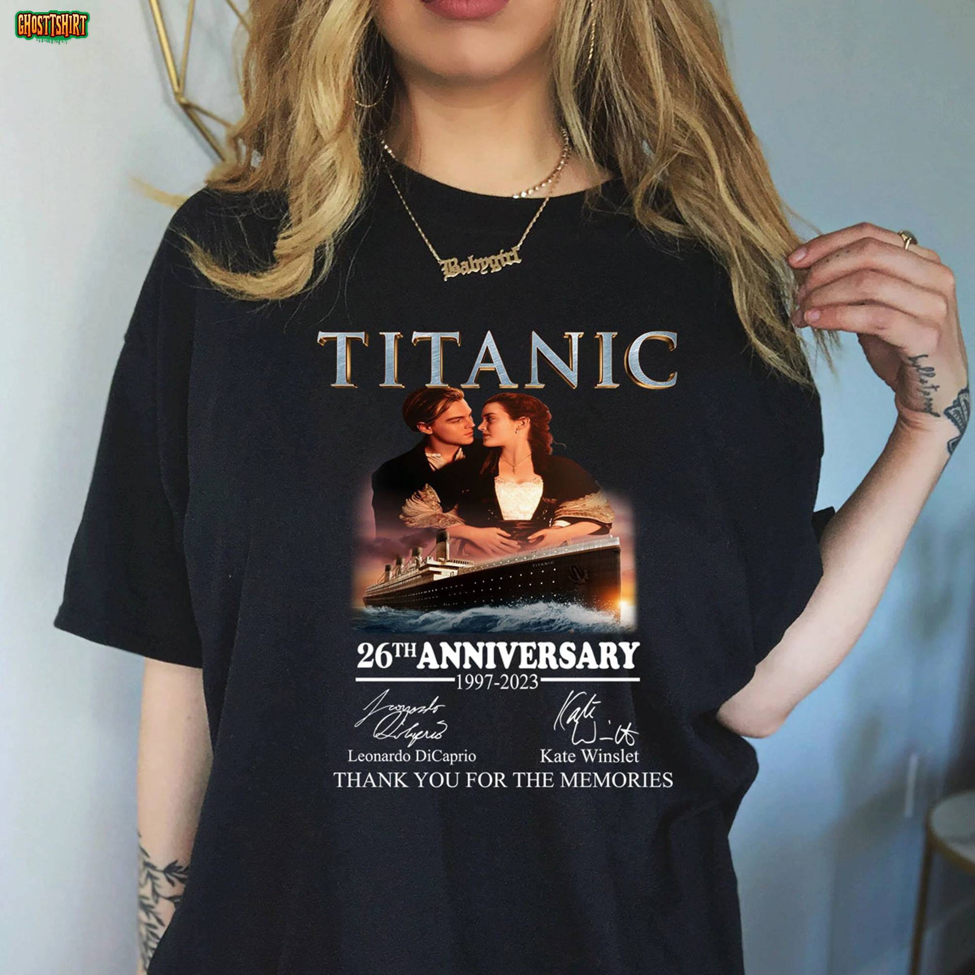 Titanic 26th Anniversary 1997-2023 Thank You For The Memories T-Shirt