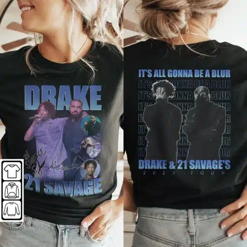 Drake 21 Savage It’s All A Blur Tour 2023 Shirt
