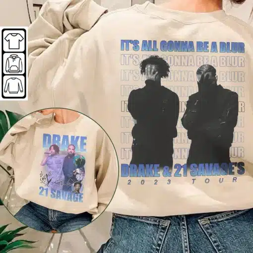 Drake 21 Savage It’s All A Blur Tour 2023 Shirt